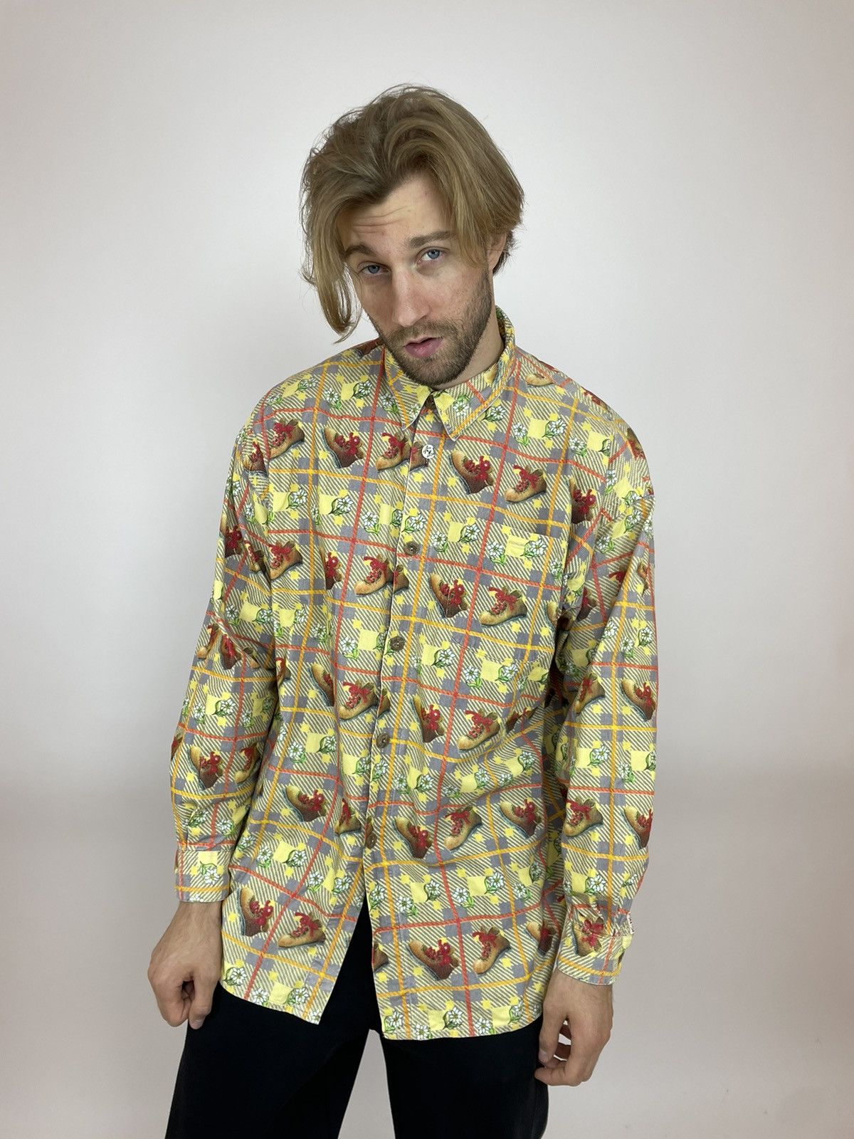 Japanese Brand × Vintage Key West Plaid shirt long sleeve Vintage Mens size Large Size US L / EU 52-54 / 3 - 10 Thumbnail