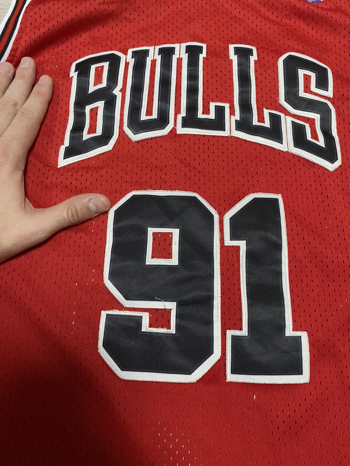 Vintage NBA Dennis RODMAN 91 Chicago Bulls Adidas