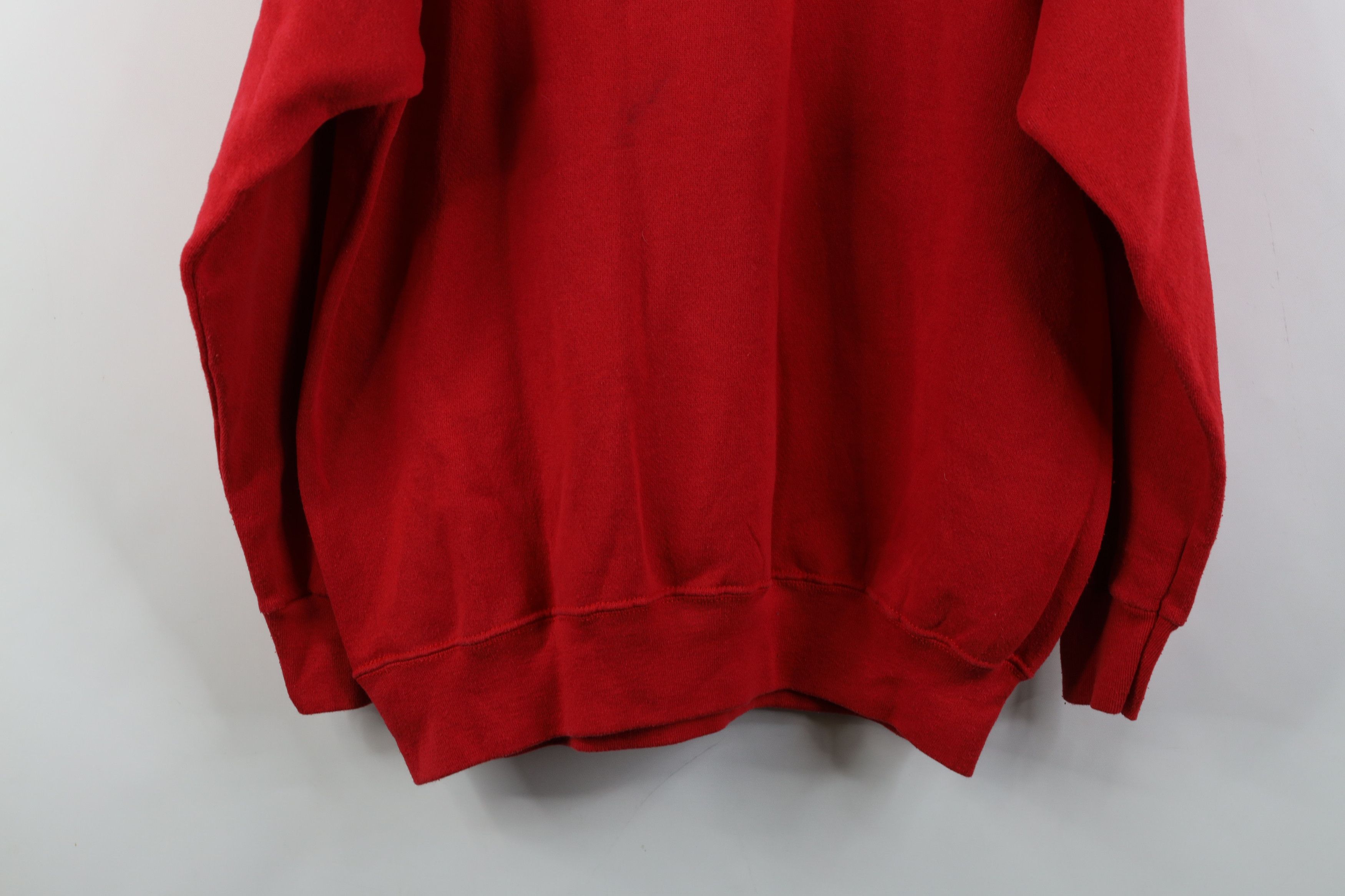 Vintage Vintage 70s 80s University Mock Neck Sweatshirt Red USA Size L / US 10 / IT 46 - 12 Thumbnail