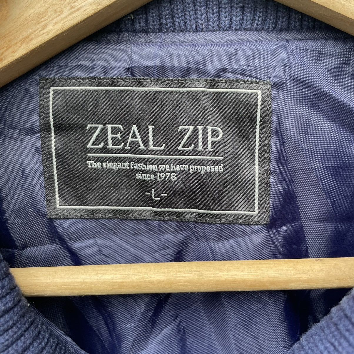 Japanese Brand Zeal Zip Stripe Jacket