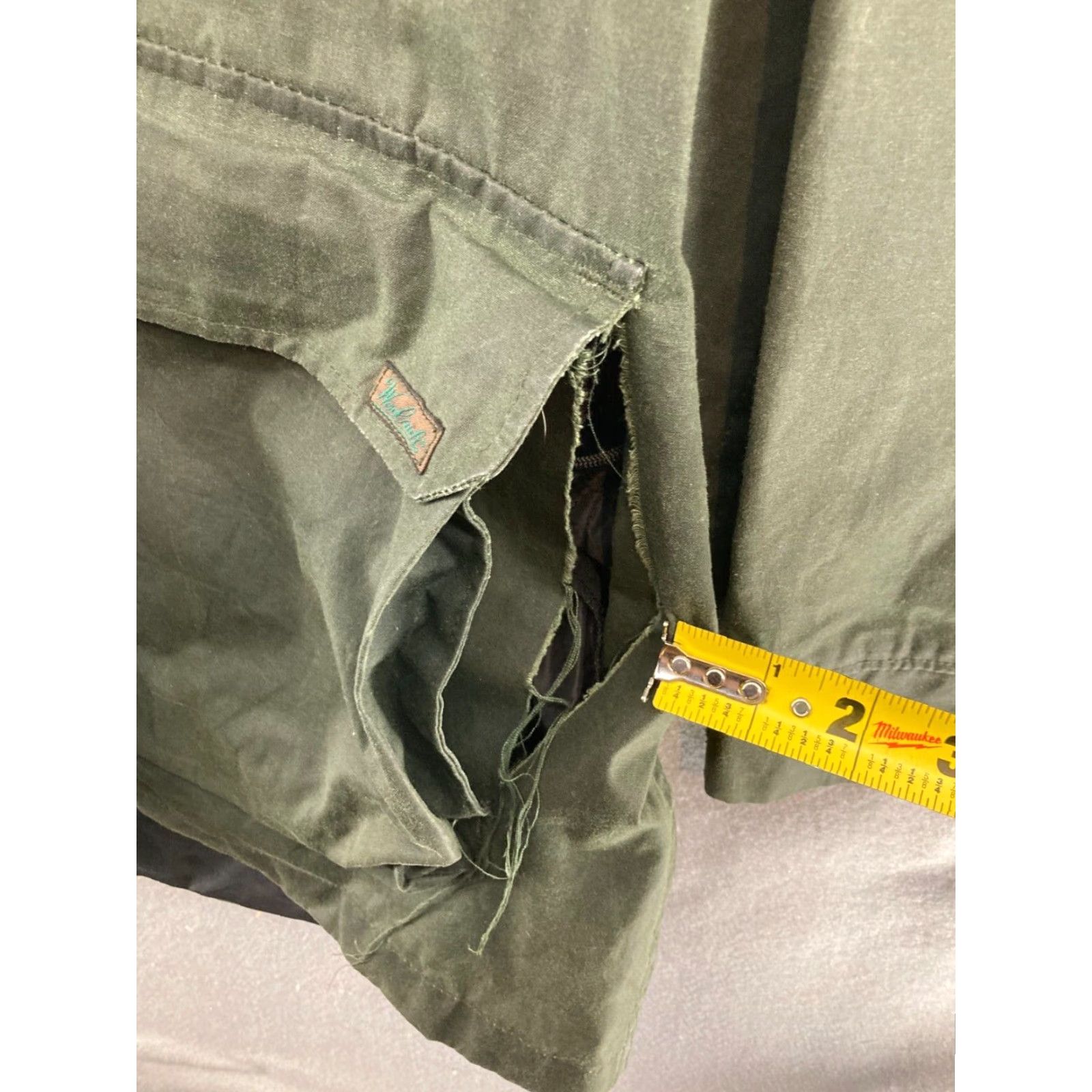 Vintage Woolrich Parka Mens Large Beige Flannel Lined Jacket Coat USA Adult Men VINTAGE Size US L / EU 52-54 / 3 - 5 Thumbnail