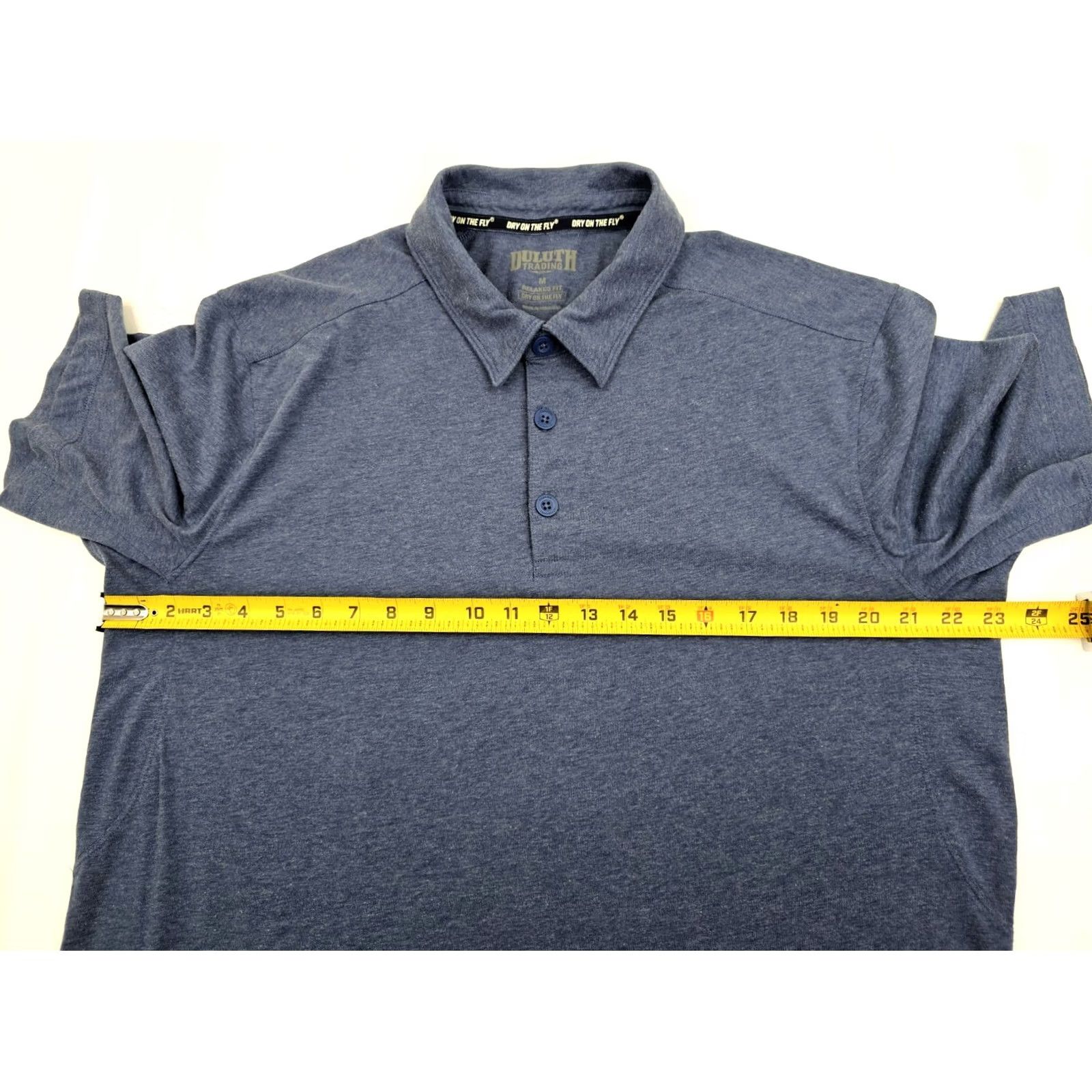 Vintage Duluth Relaxed Fit Polo Shirt Men M Heather Blue Dry on the Fly Quick Dry Breathable Casual Workwear Activewear Summer Heather Blue Polo Shirt Mens M Size US M / EU 48-50 / 2 - 6 Thumbnail