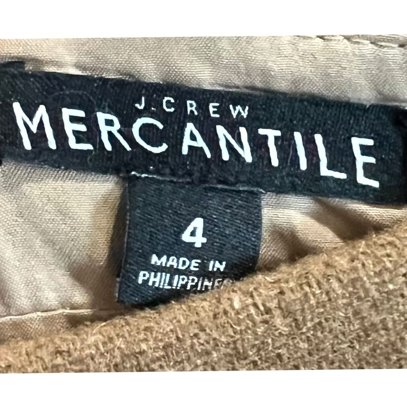 J.Crew J.Crew Mercantile Skirt Ruffle Front Wool Blend Camel Brown Mini Lined Size 4 Size 27" / US 4 / IT 40 - 5 Thumbnail