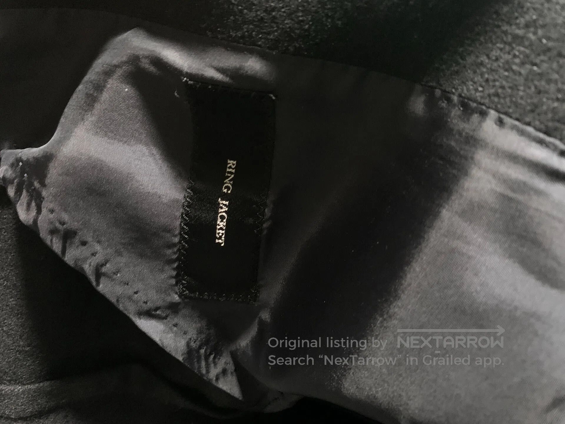 Ring Jacket black cashmere wool blend coat size 46. Size US L / EU 52-54 / 3 - 7 Thumbnail