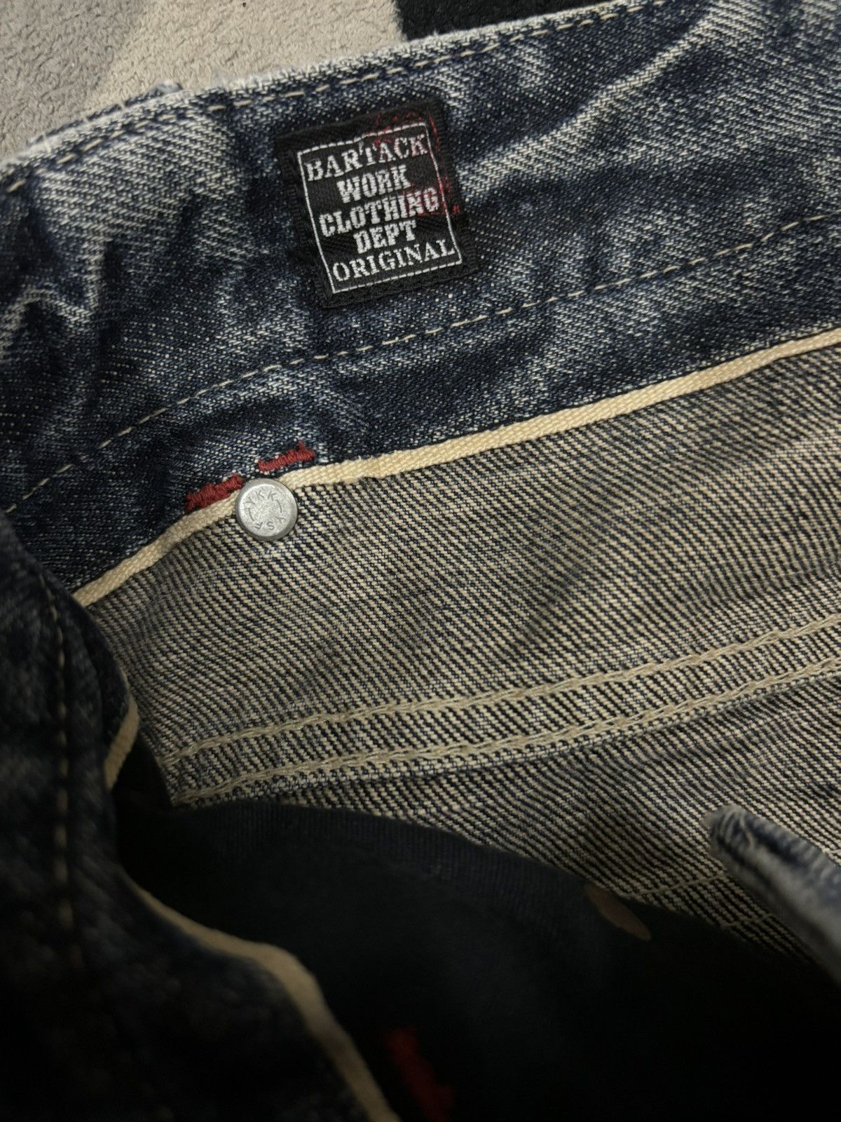 Hysteric Glamour Vintage Japanese Brand Bartack Studded Distressed Punk Jeans Size US 32 / EU 48 - 22 Thumbnail