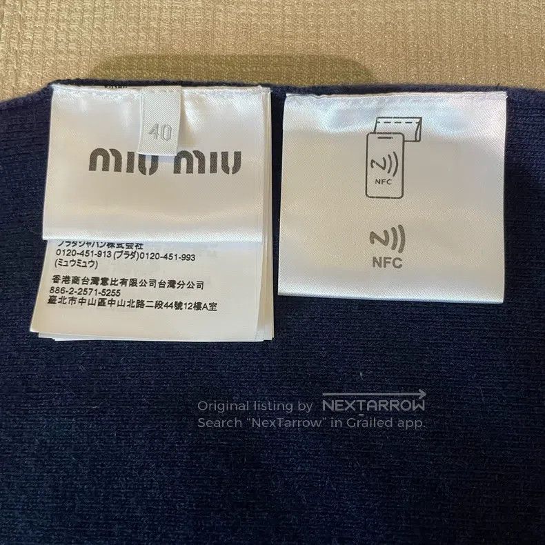 Miu Miu Miu Miu 40 College style cashmere coat Size L / US 10 / IT 46 - 5 Thumbnail