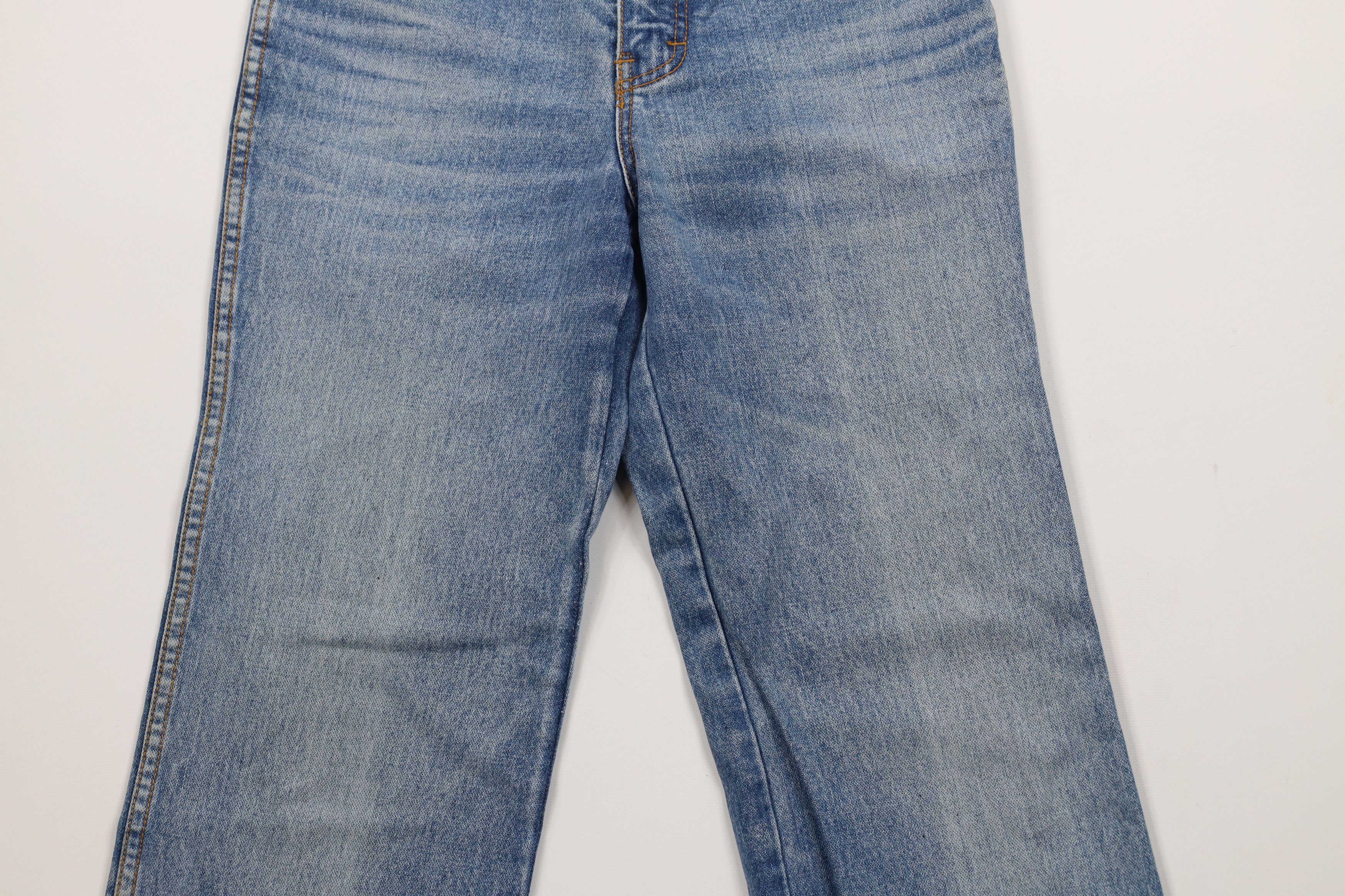 Vintage Vintage 90s Streetwear Faded Flared Denim Jeans Blue Cotton Size 28" / US 6 / IT 42 - 3 Thumbnail