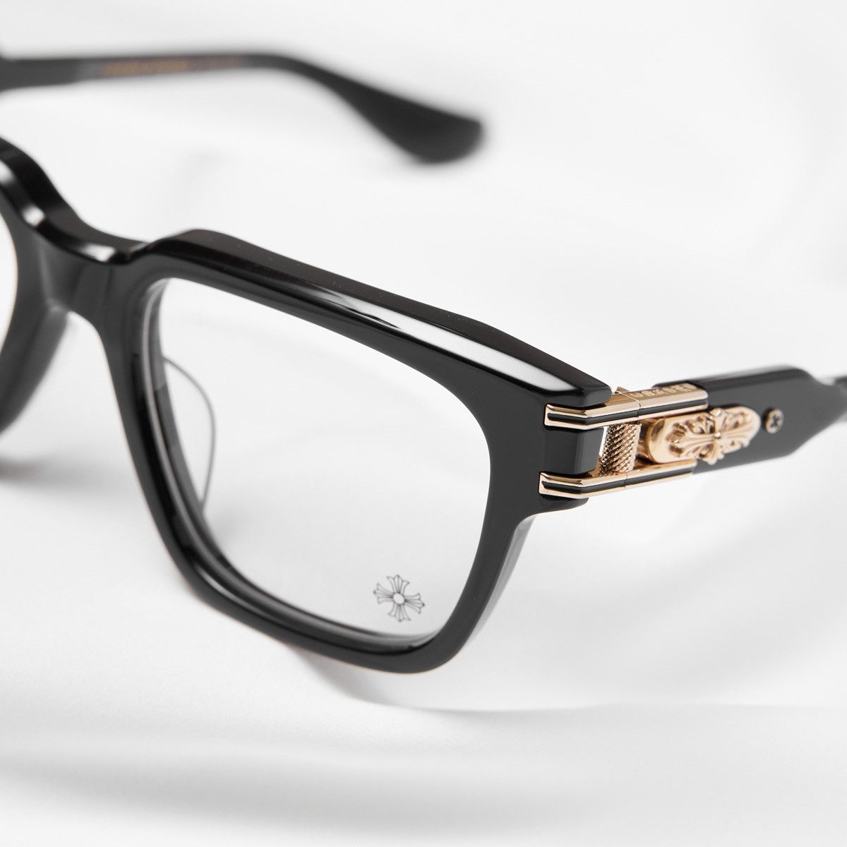 Chrome Hearts CHROME HEARTS BULGE BLACK GOLD PLATED GLASSES Size ONE SIZE - 3 Thumbnail