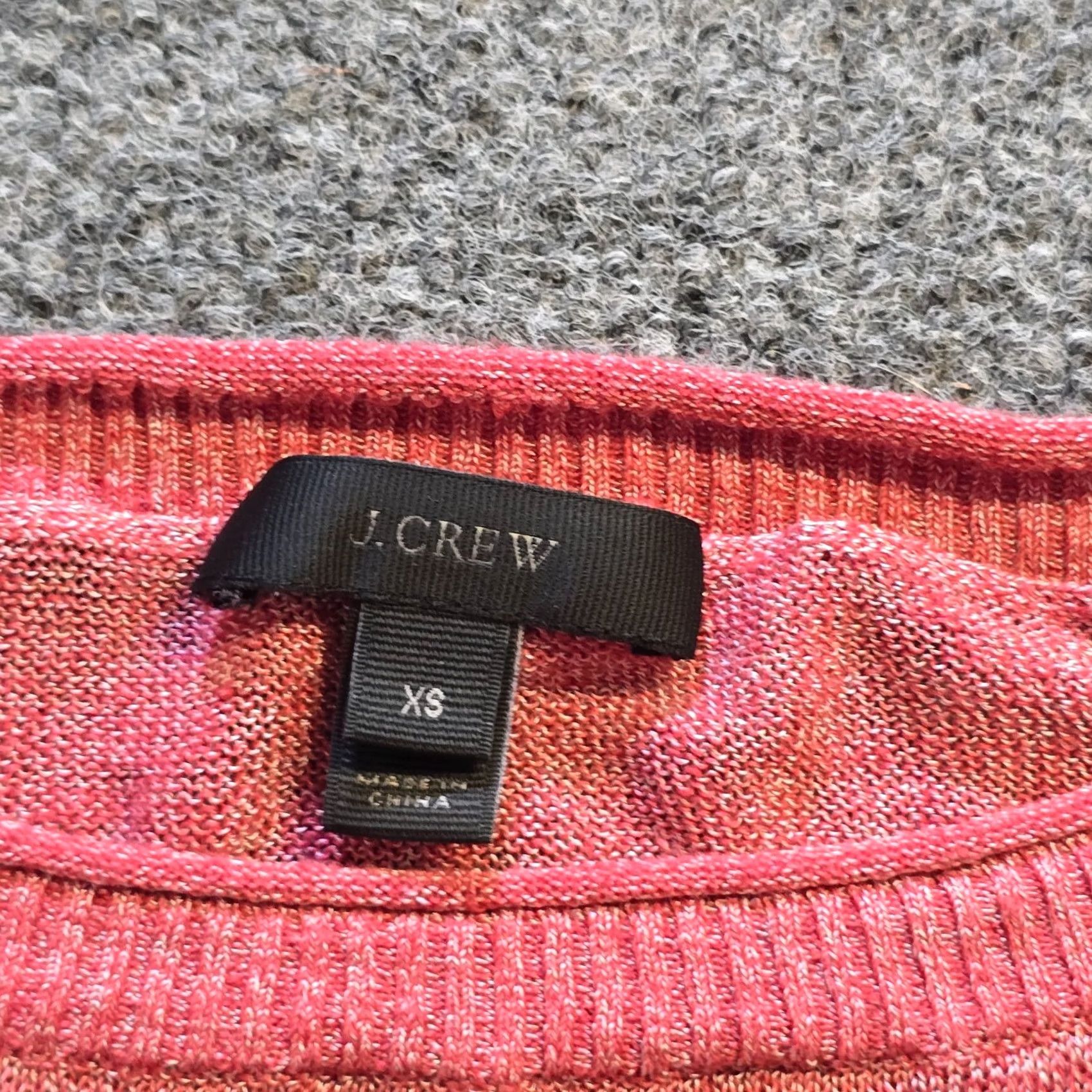 J.Crew J.CREW Sweater Womens XS Pink Linen Blend Pullover Round Neck Casual Capsule Knit Long Sleeve Regular Fit Size XS / US 0-2 / IT 36-38 - 3 Thumbnail