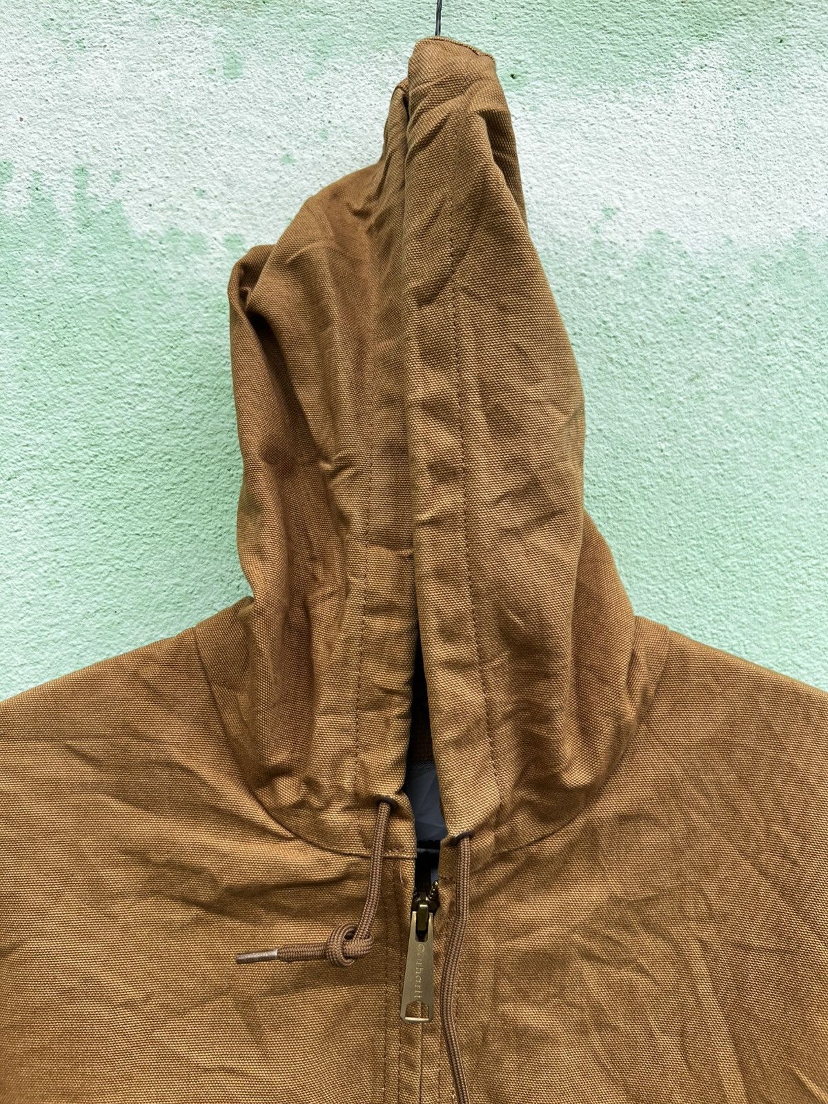 Carhartt VTG Carhartt J131 BRNThermal Lined Hoodie Jacket Made In USA Size US L / EU 52-54 / 3 - 9 Thumbnail