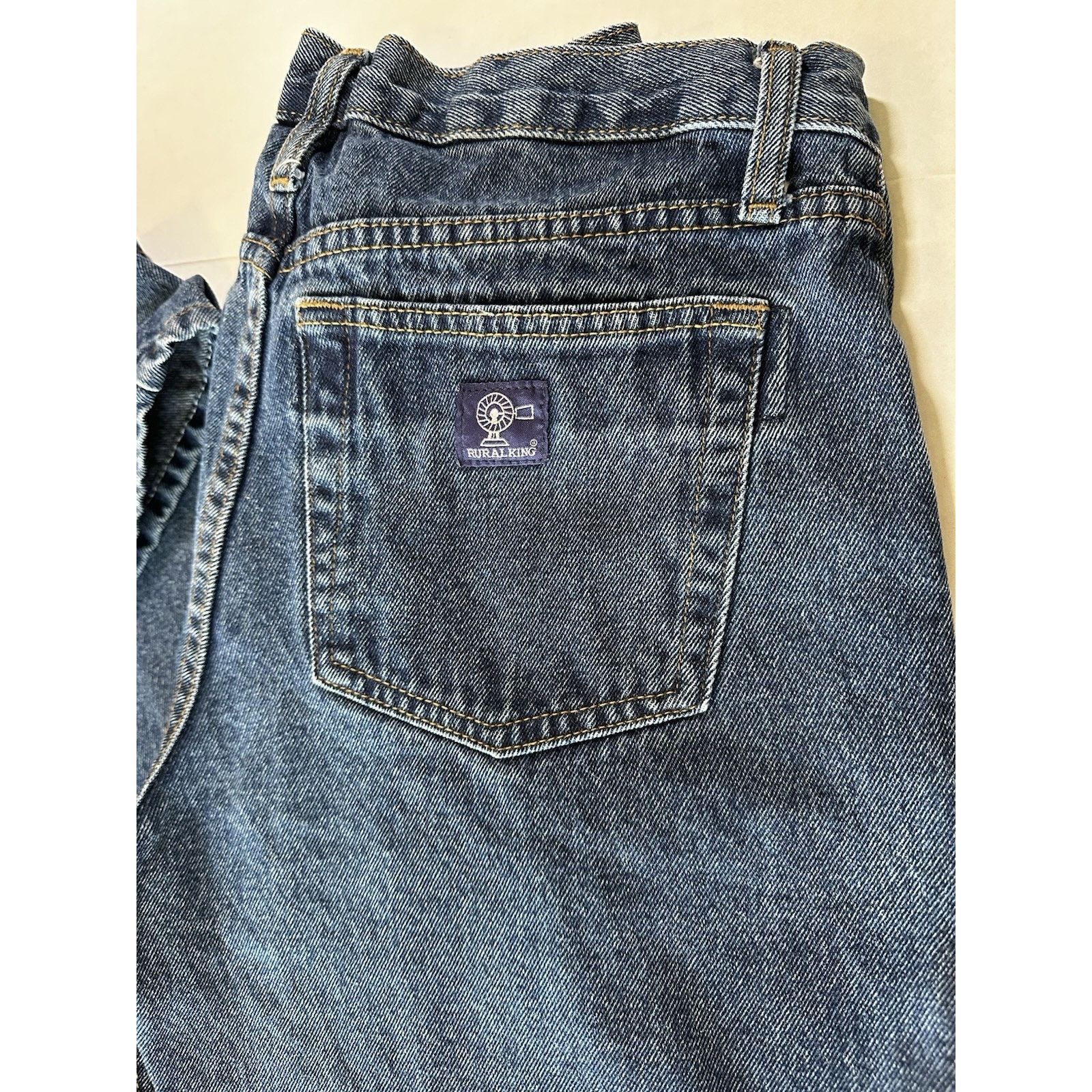 Other Rural King Blue Jeans Denim 32x34 Cotton Workwear Western Size US 32 / EU 48 - 3 Thumbnail