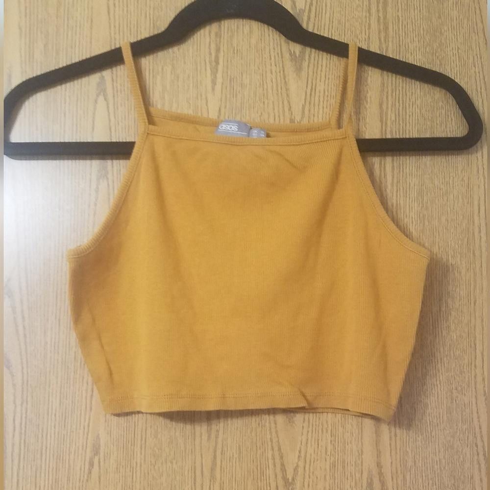 Asos Asos Mustard Yellow Crop Top Size 6 Size M / US 6-8 / IT 42-44 - 1 Thumbnail