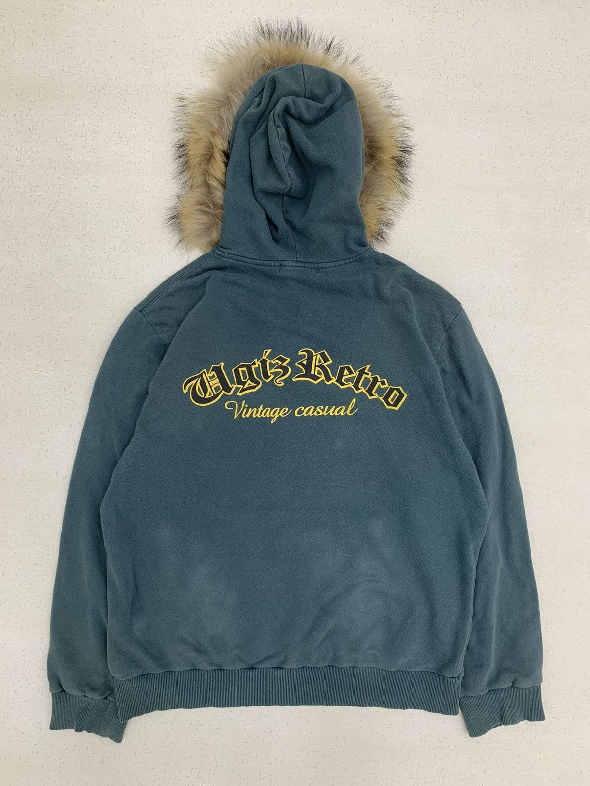 Japanese Brand Y2K UGIZ RETRO FAUX FUR HOODIE IFSIXWASNINE LGB STYLE Size US XL / EU 56 / 4 - 3 Thumbnail