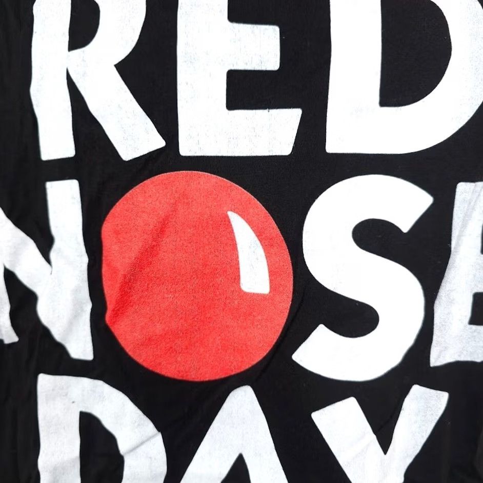 Vintage Red Nose Day Mens Size Medium Black Charity Comic Relief Clown Save The Children Shirt Mens Black 2010s Size US M / EU 48-50 / 2 - 3 Thumbnail