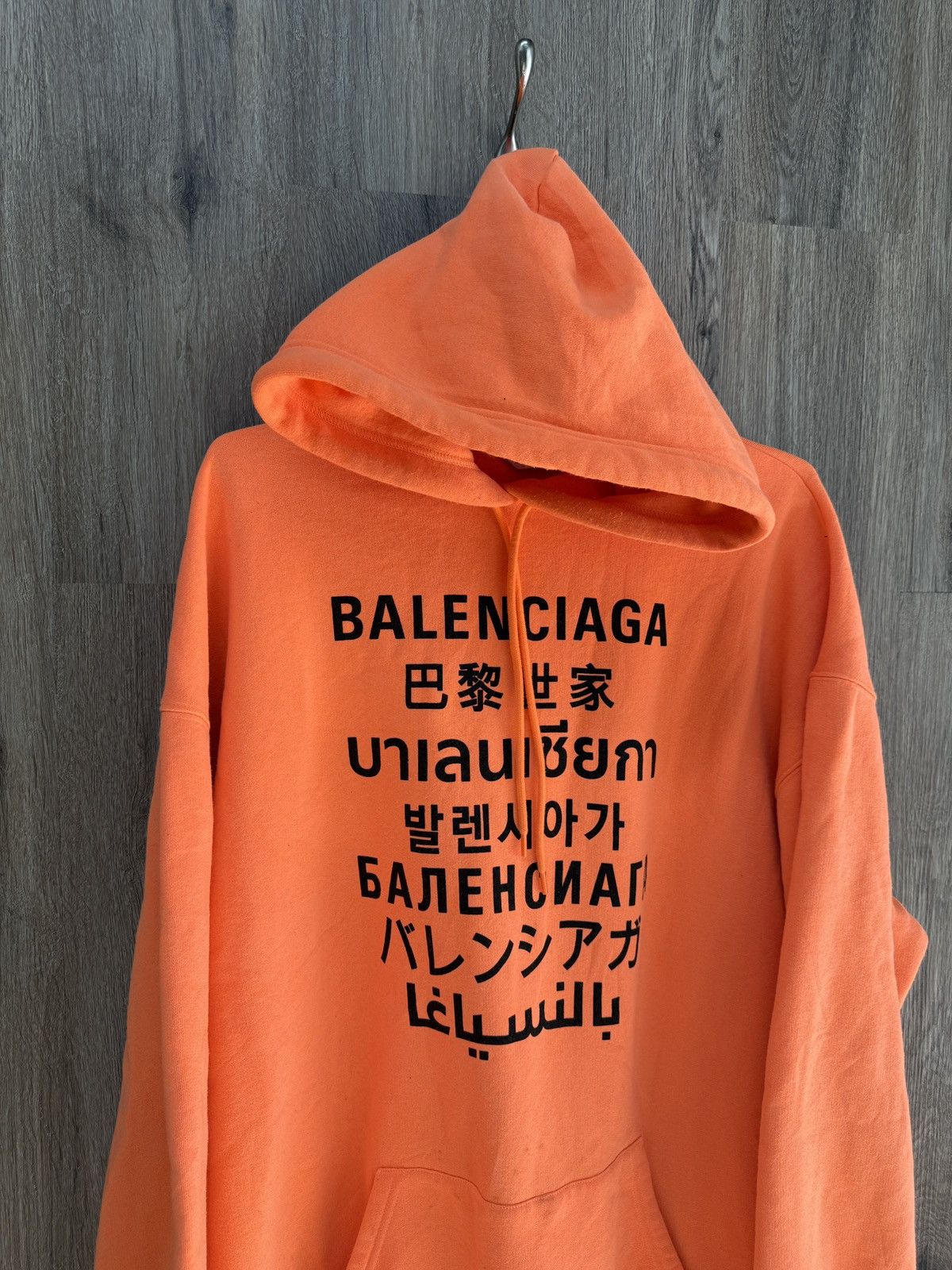 Balenciaga Balenciaga Orange Hoodie Size US M / EU 48-50 / 2 - 2 Thumbnail