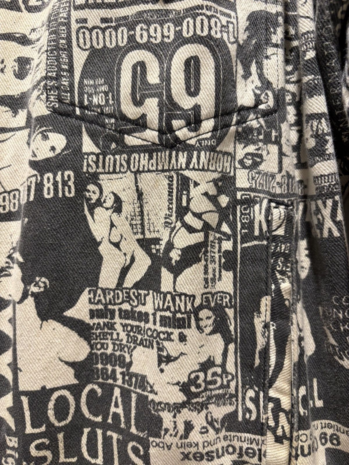 Rhude RHUDE Sex Addict Denim Jacket Size US L / EU 52-54 / 3 - 4 Thumbnail