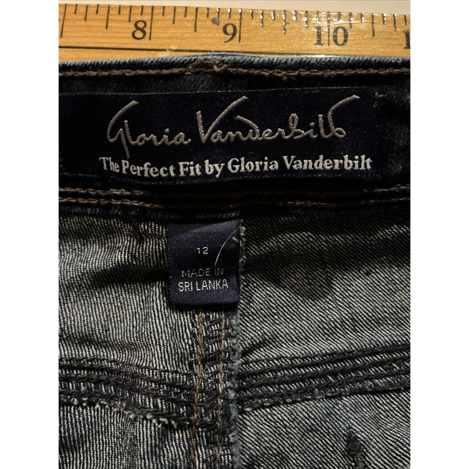 Gloria Vanderbilt Gloria Vanderbilt The Perfect Fit Jeans Womens 12 33x19 blue Size 34" / US 12 / IT 48 - 10 Thumbnail