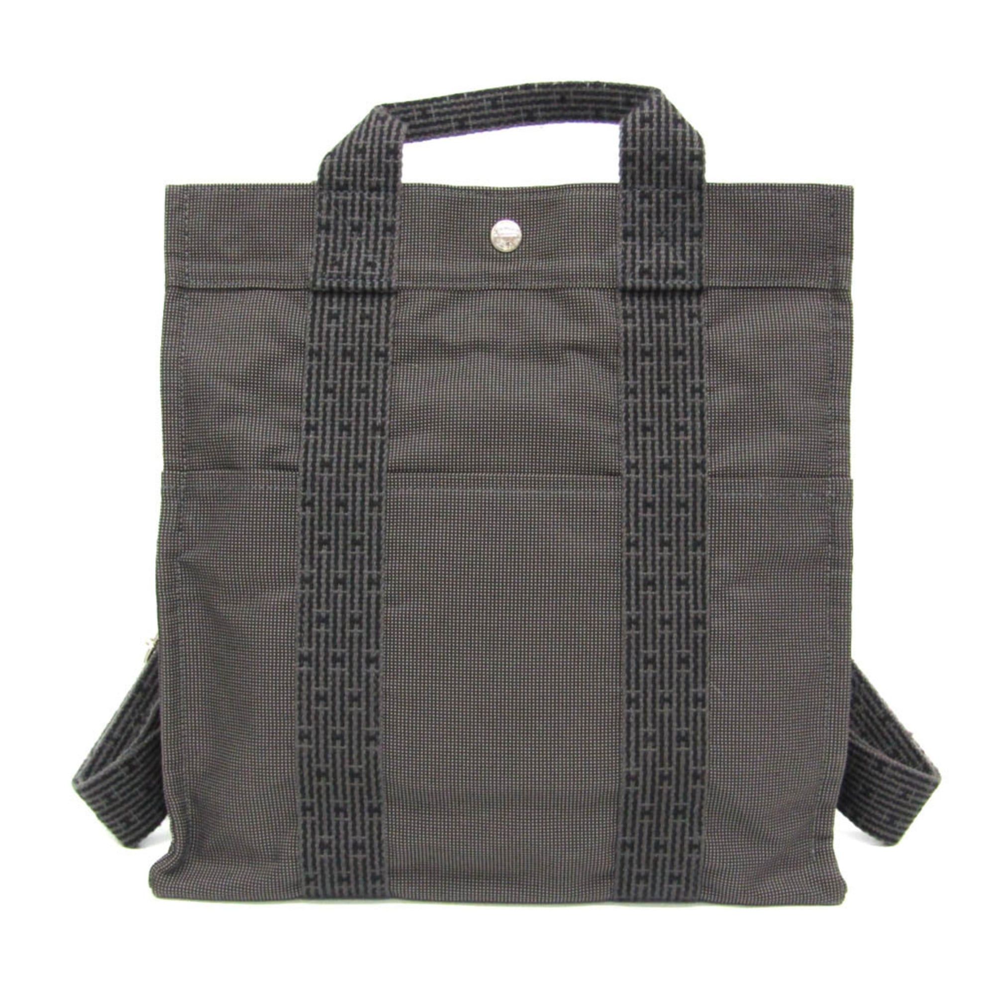 Hermes Hermes Her Line A Dos MM Women,Men Polyamide,Polyester Backpack Black,Gray Size ONE SIZE - 1 Thumbnail
