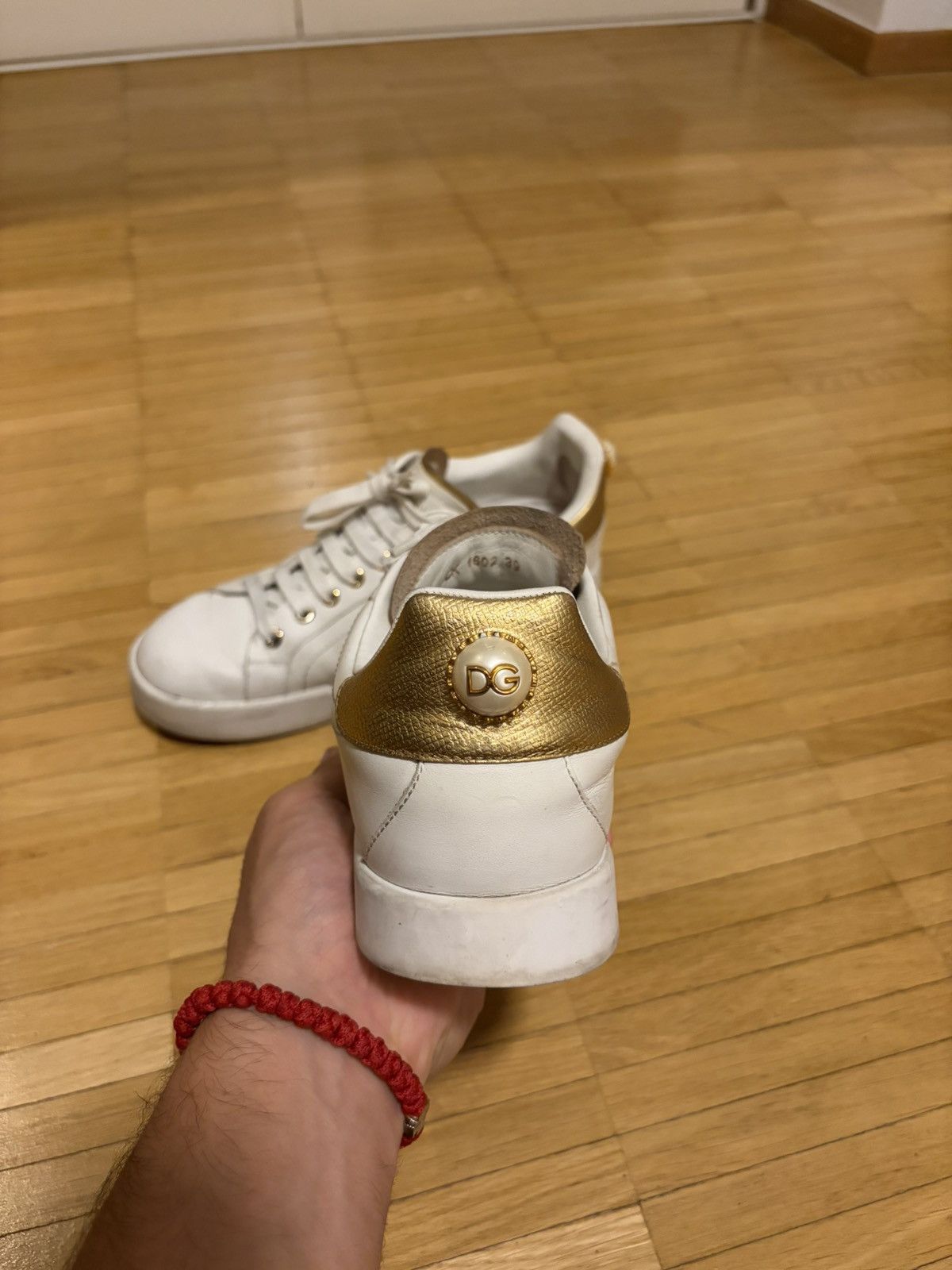 Dolce & Gabbana Dolce & Gabbana white gold Sneaker Size US 8 / IT 38 - 5 Thumbnail