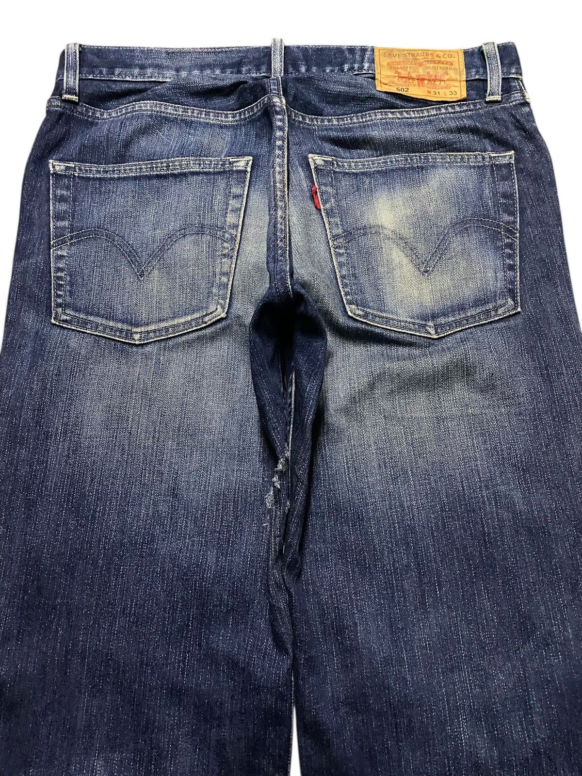 Levi's Vintage Clothing Vintage Levis 502 Mud Wash Distressed Loose Jeans Size US 33 - 4 Thumbnail