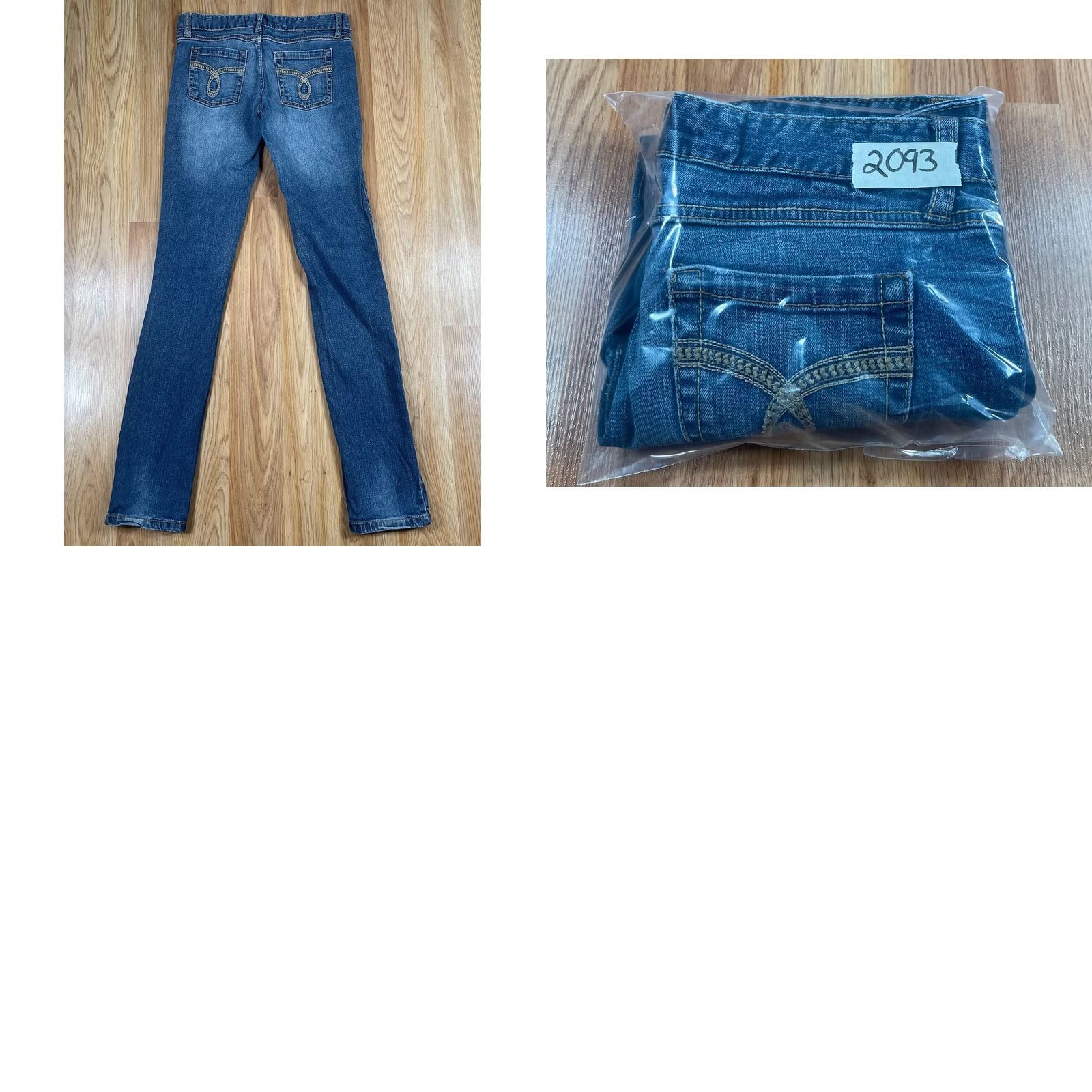 Vintage Rue 21 Jeans Womens Regular Blue Skinny Stretch Low Rise Denim Cotton Blend Size 25" / US 0 / IT 36 - 10 Thumbnail