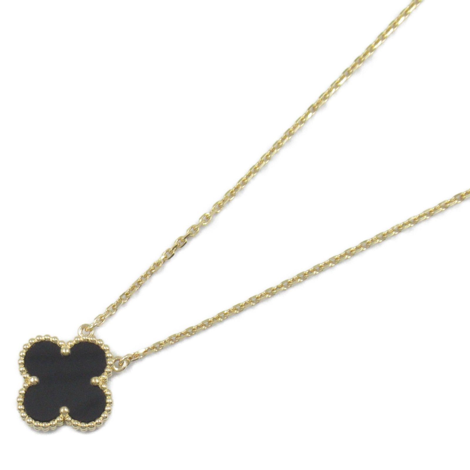 Van Cleef & Arpels Van Cleef Arpels Alhambra Necklace Onyx K18 (Yellow Gold) Black Size ONE SIZE - 1 Thumbnail