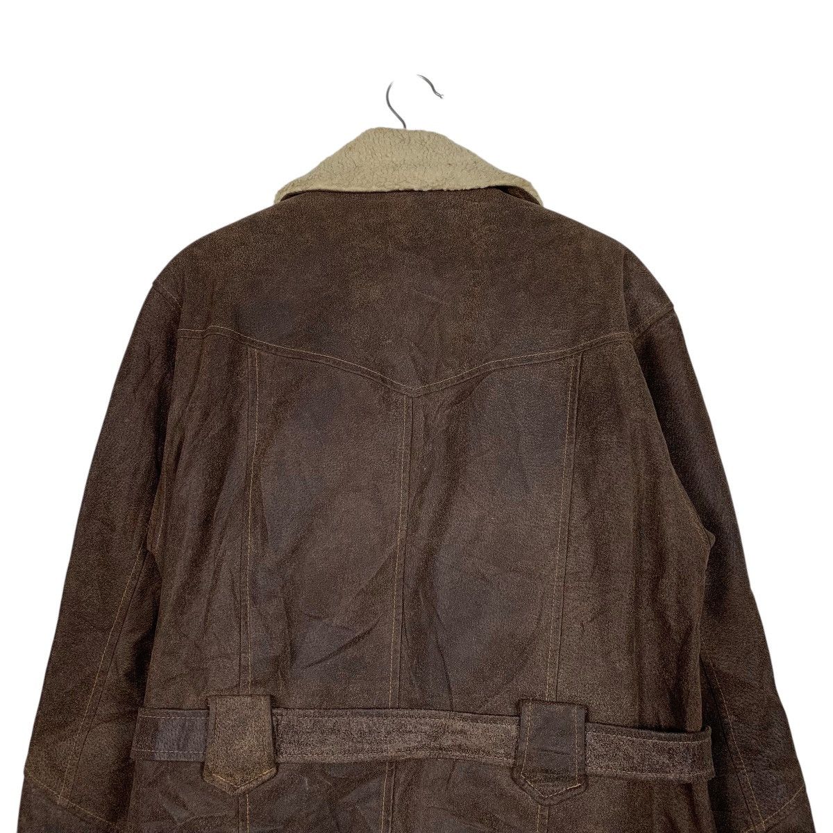 Japanese Brand Vintage Japanese Brand Winlit Shearling Leather Jacket Size US S / EU 44-46 / 1 - 8 Thumbnail