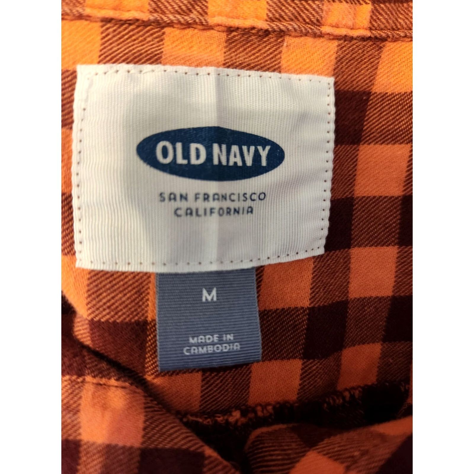 Old Navy Old Navy Flannel Shirt Sz M Pink Burgundy Plaid Button Up Top Size M / US 6-8 / IT 42-44 - 6 Thumbnail