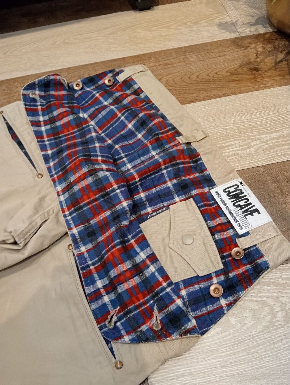 Japanese Brand CNCV CONCAVE ATTEMPT KHAKI COTTON PANTS Size US 35 - 9 Thumbnail