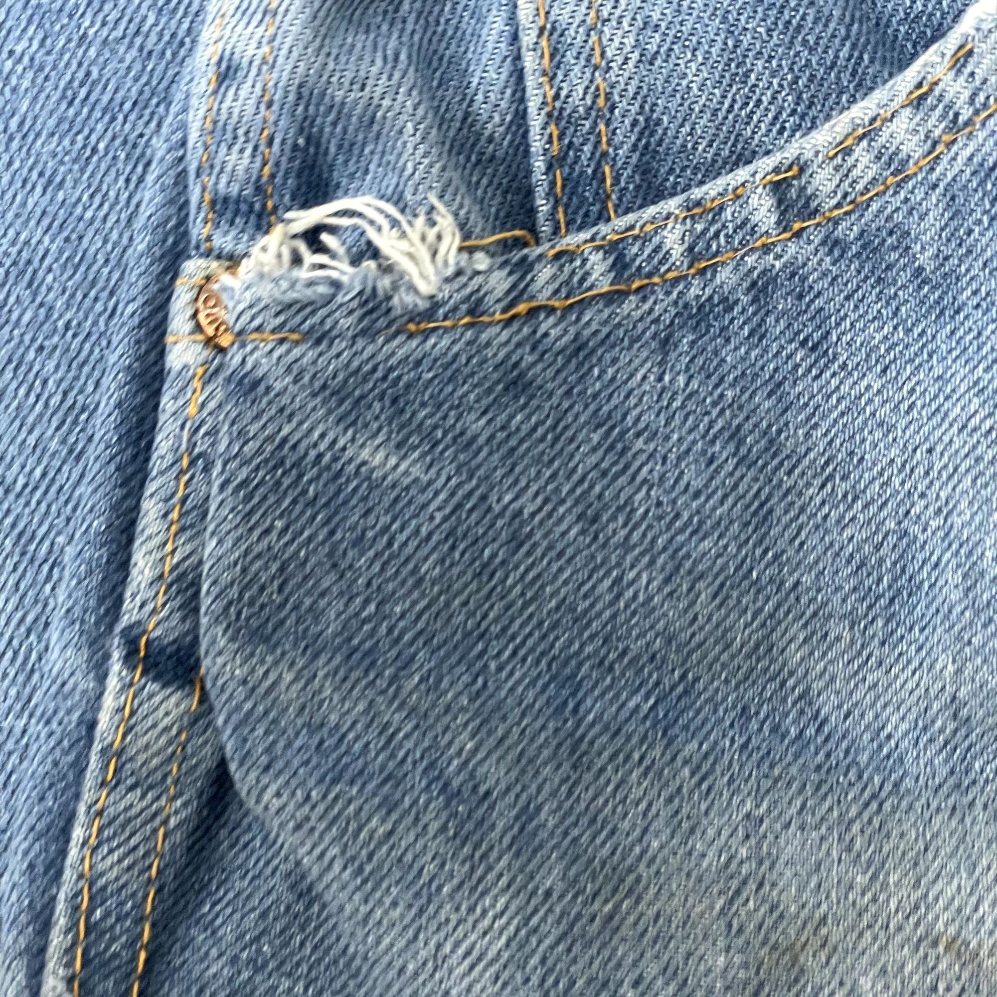 Sears Vtg Sears Roebucks DISTRESSED Blue Jeans Work Pants Size US 34 / EU 50 - 9 Thumbnail