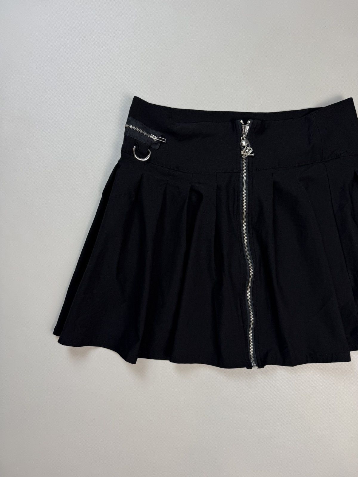 Killstar Killstar Ladie Gothic Y2K Grunge Rayon Full Zip Mini Skirt Size 31" - 2 Thumbnail