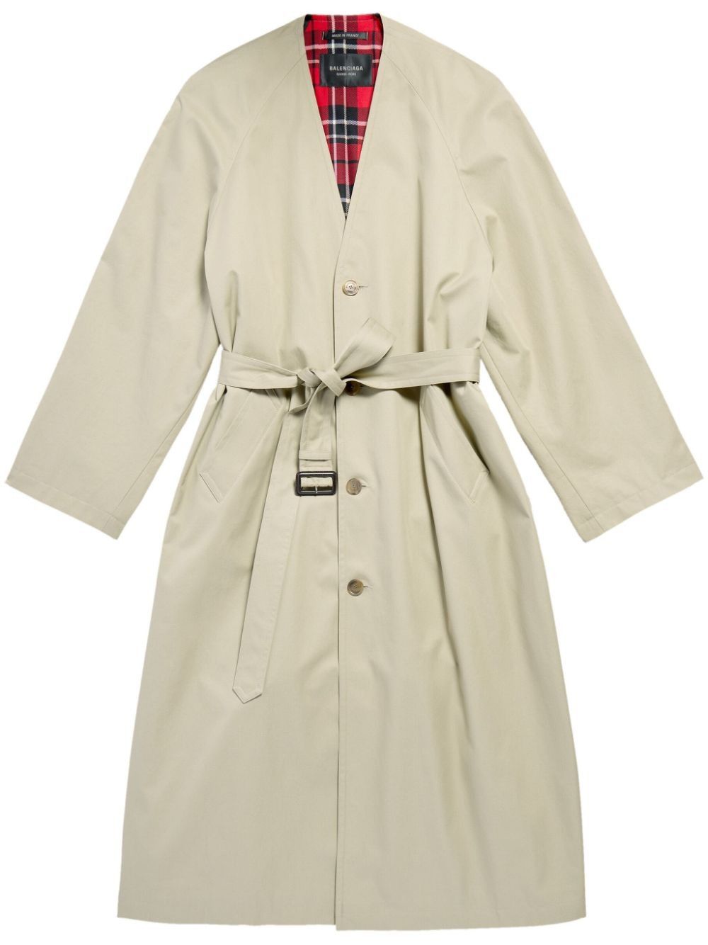 Balenciaga oc11z0825 Trench Lining Coat in Beige Size M / US 6-8 / IT 42-44 - 2 Thumbnail