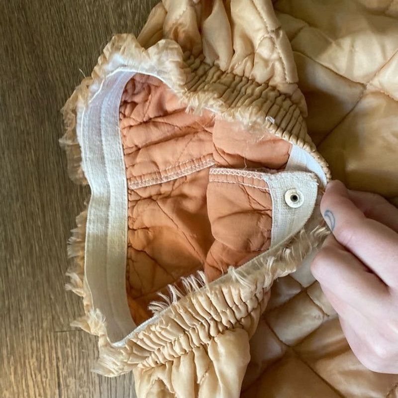 Vintage Vintage Peach Quilted Pants Size US S / EU 44-46 / 1 - 2 Thumbnail