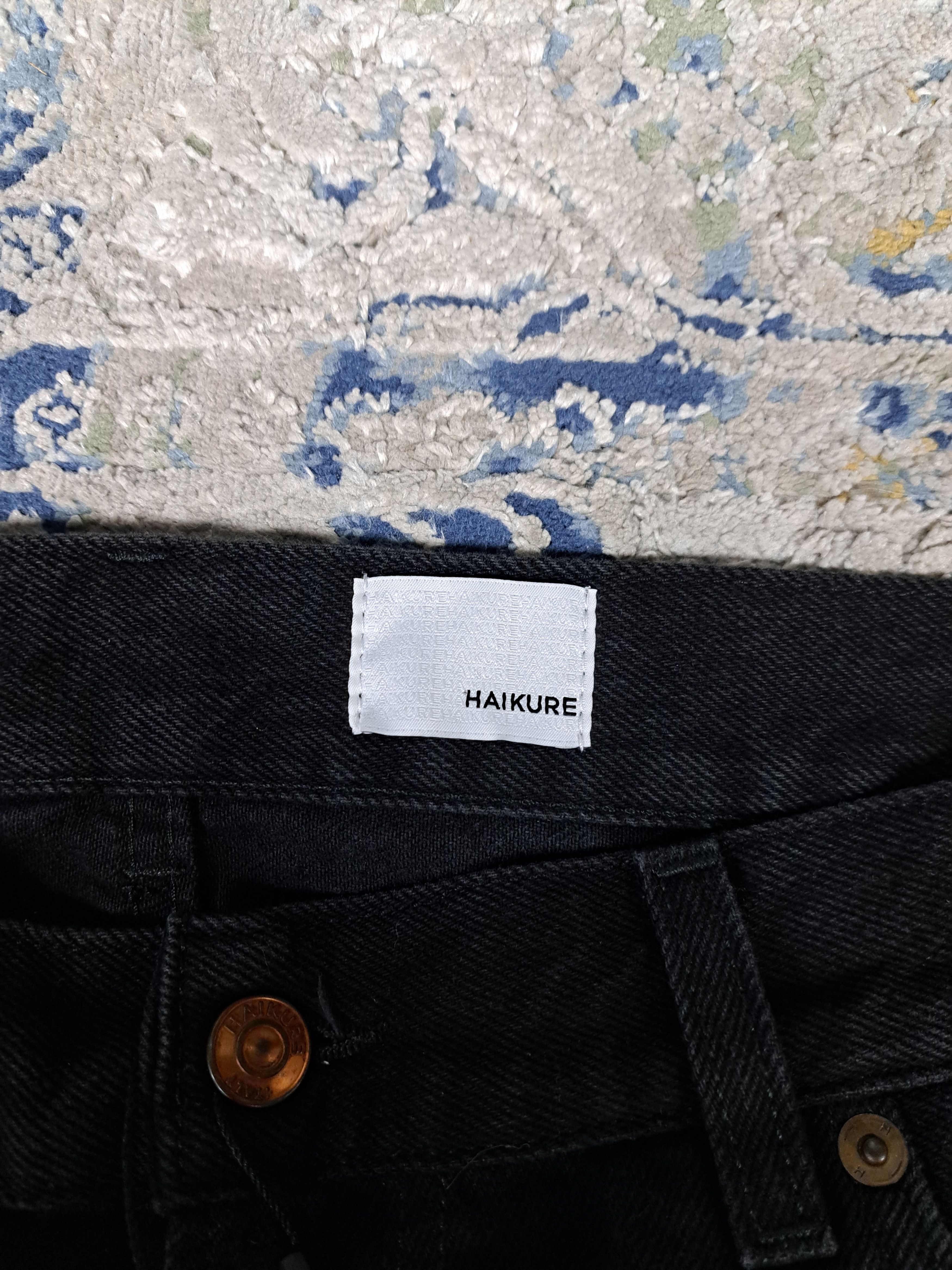 Haikure $220 RRP BNWT Haikure Fergus Black Rinse Wide Leg Denim Size US 33 - 6 Thumbnail