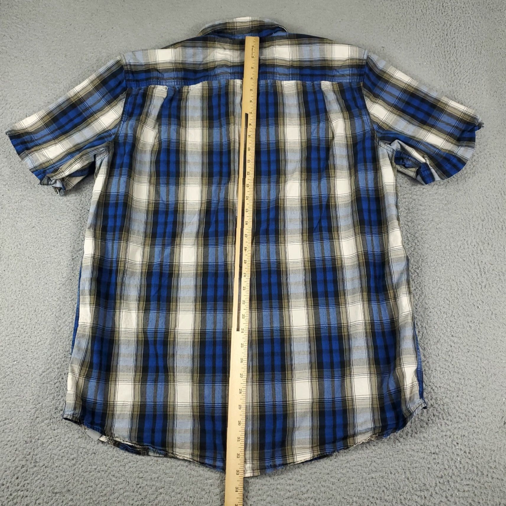 Carhartt VINTAGE Carhartt Shirt Men XL Blue Plaid Button-Up Short Sleeve Casual Shirt - Carhartt Shirt Men XL Blue Plaid Button-Up Short Sleeve Casual Shirt Size US XL / EU 56 / 4 - 3 Thumbnail