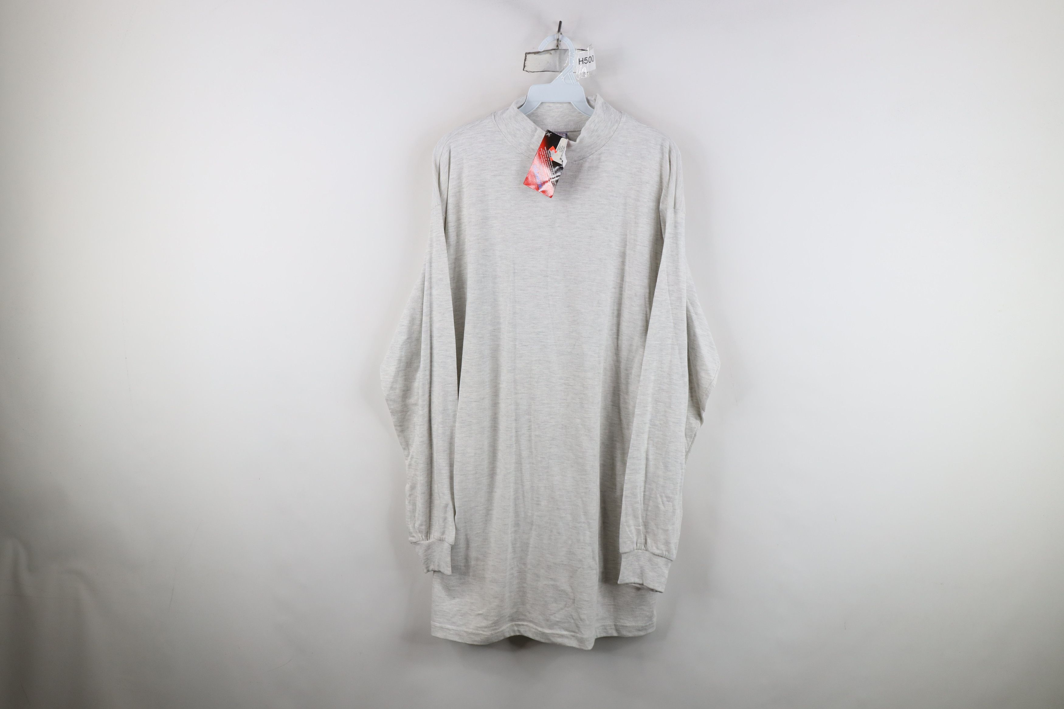 Vintage Deadstock Vintage Streetwear Mock Neck Long Sleeve T-Shirt Size US XL / EU 56 / 4 - 1 Thumbnail