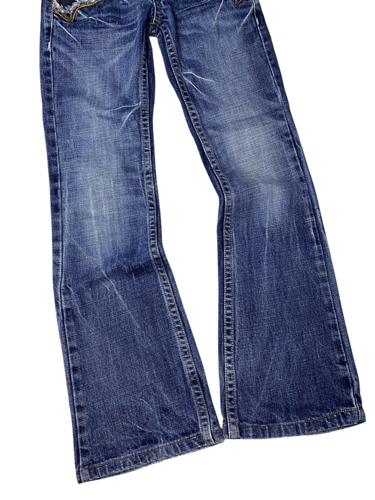 If Six Was Nine 2000's Red Pepper Ethnic Flared Jeans Size US 26 / EU 42 - 5 Thumbnail