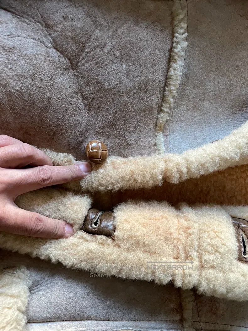 Schott Schott Sheep fur and fur coat leather coat Size US XXS / EU 40 - 8 Thumbnail