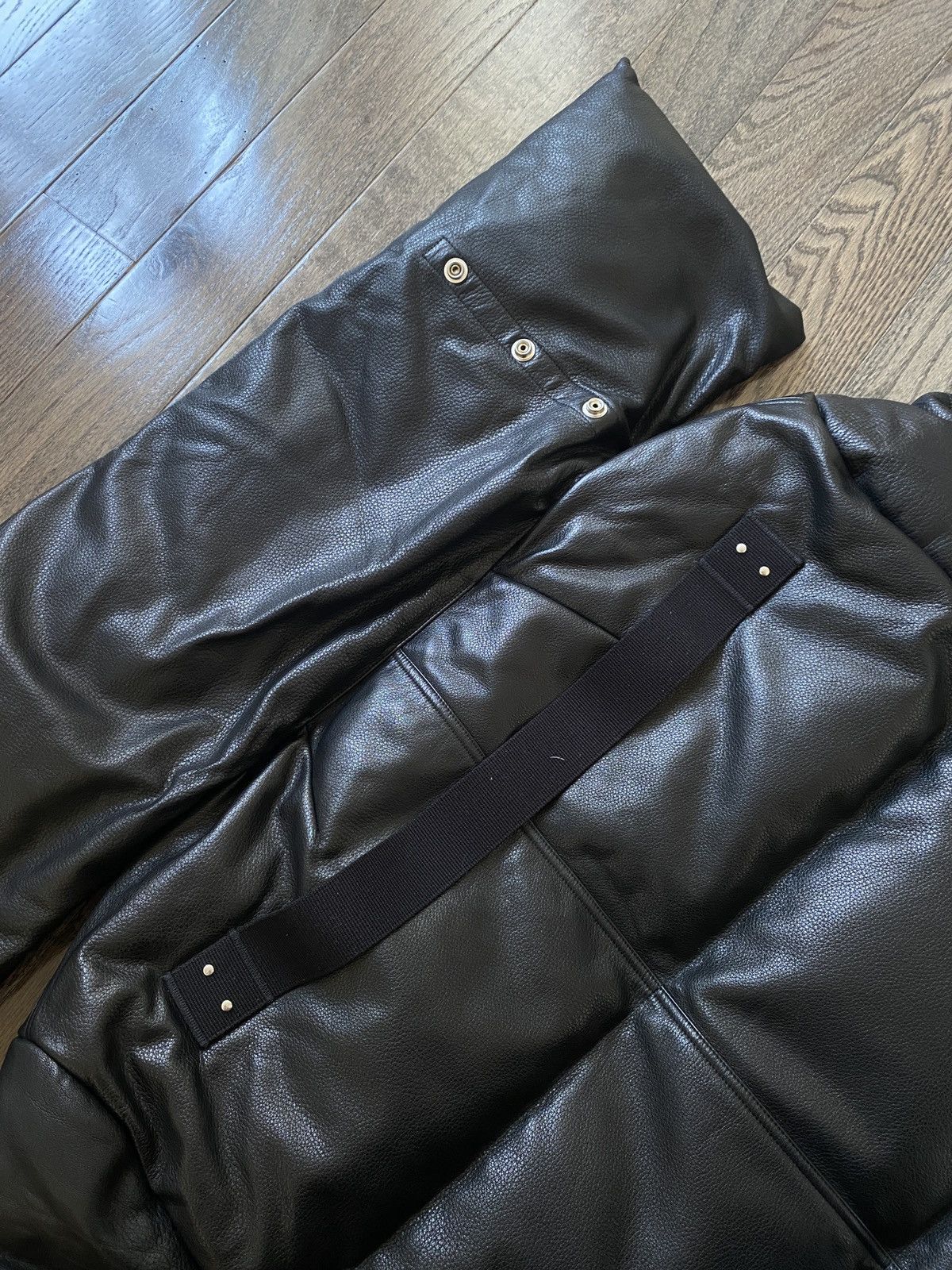 Rick Owens Rick Owens Funnel Neck Down lambskin Leather Sisyphus Jacket Size US M / EU 48-50 / 2 - 8 Thumbnail
