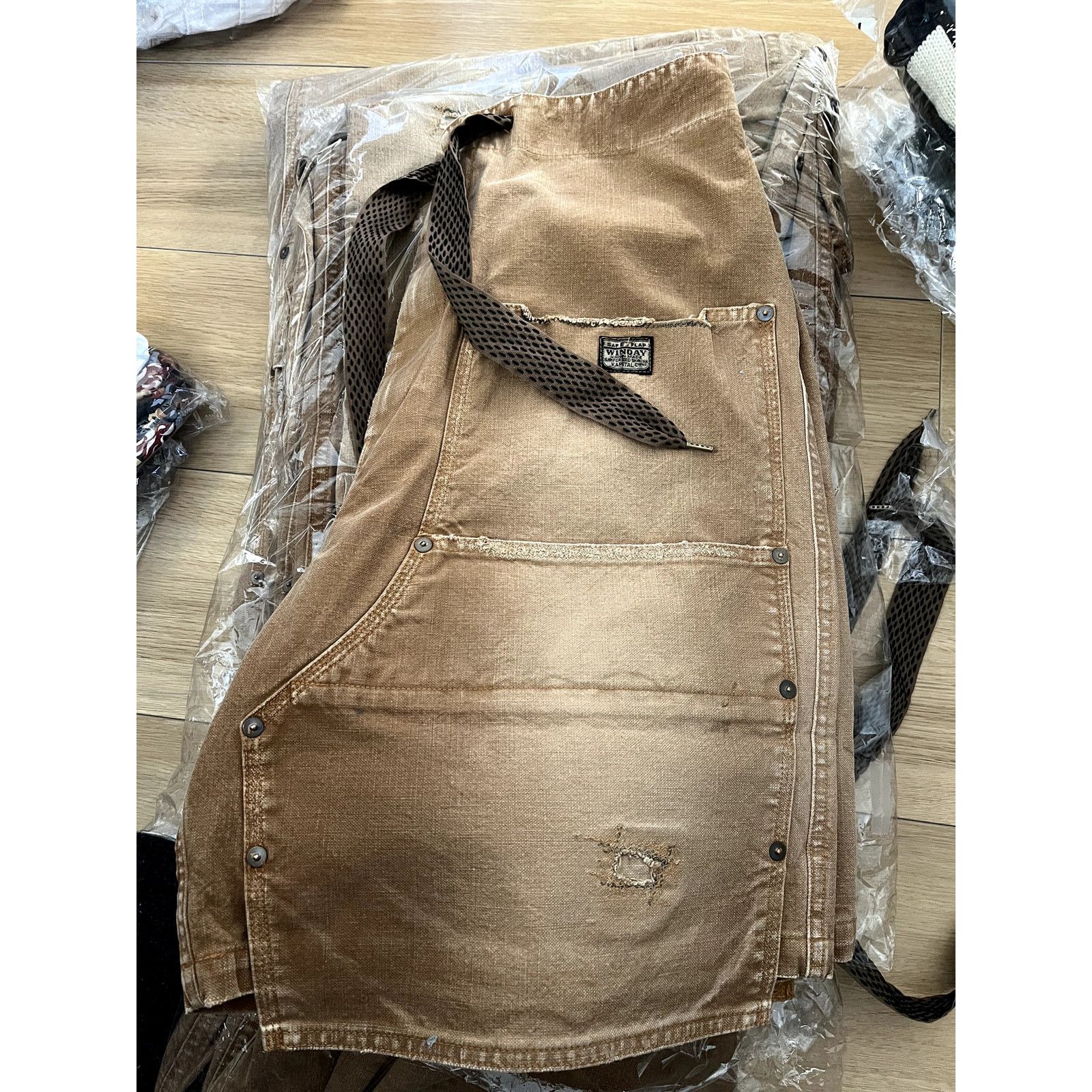 Kapital Kapital Canvas W Knee Easy Shorts (Farmer Remake) Size US 34 / EU 50 - 3 Thumbnail