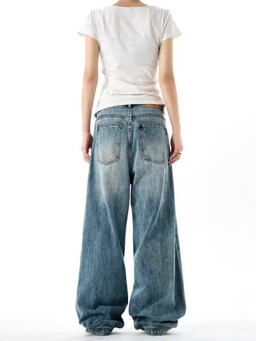 Japanese Brand Miura High Street Loose Fit Vintage Jeans Light Blue Size US 32 / EU 48 - 8 Thumbnail