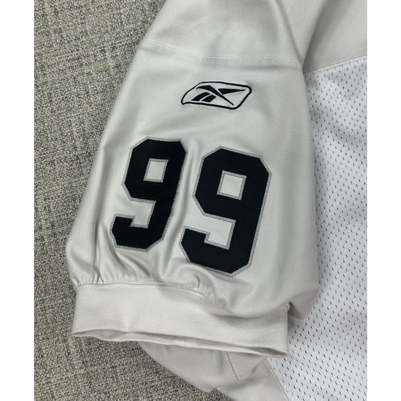 Reebok Reebok Authentic Warren Sapp Oakland Raiders Jersey Stitched Size US XXL / EU 58 / 5 - 10 Thumbnail