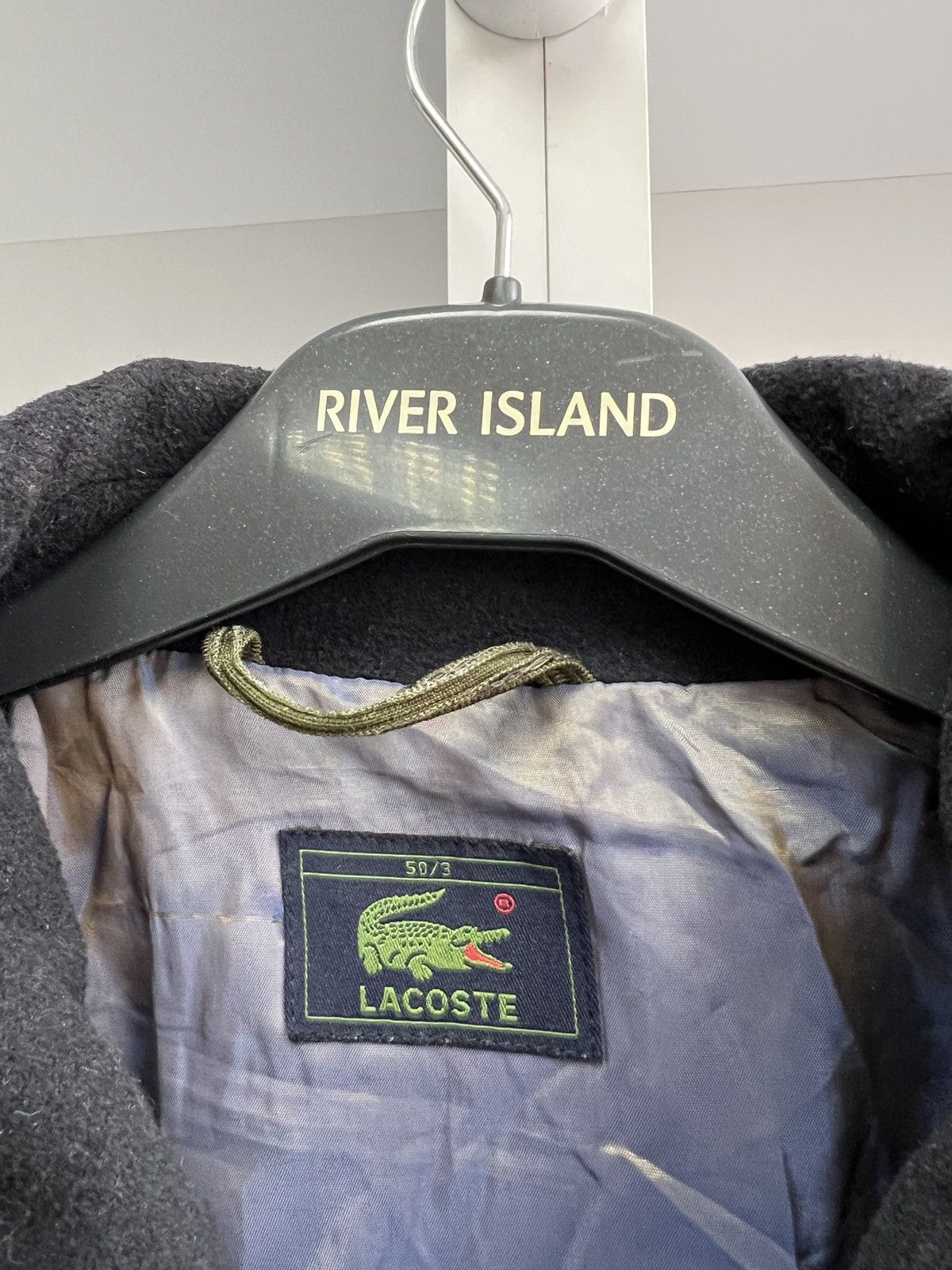 Lacoste × Vintage Lacoste Vintage Wool Bomber Jacket Lined Dark Navy Size US M / EU 48-50 / 2 - 8 Thumbnail