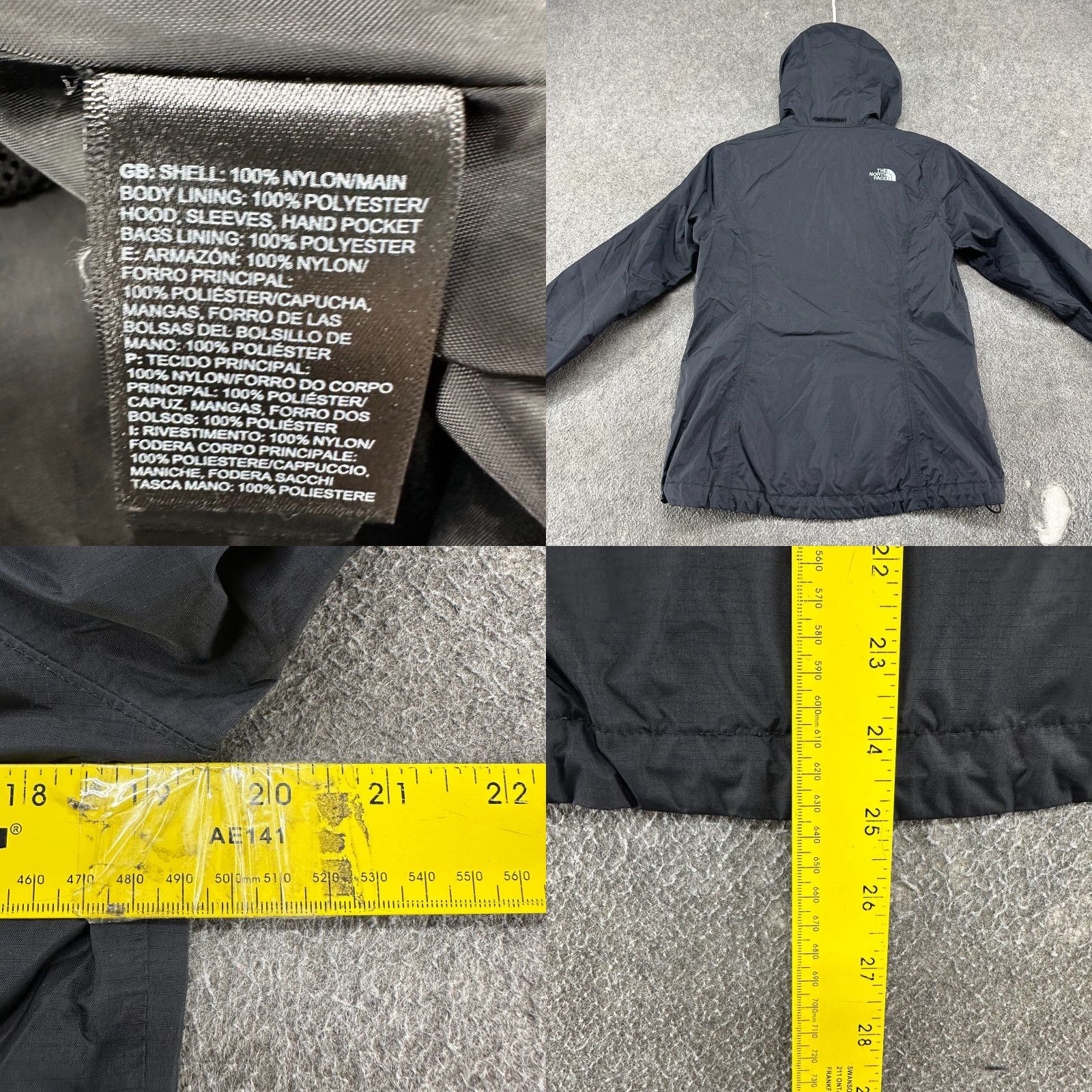 The North Face The North Face Jacket Womens Small Black Rain Coat Hooded Dryvent Nylon Ripstop Size S / US 4 / IT 40 - 8 Thumbnail