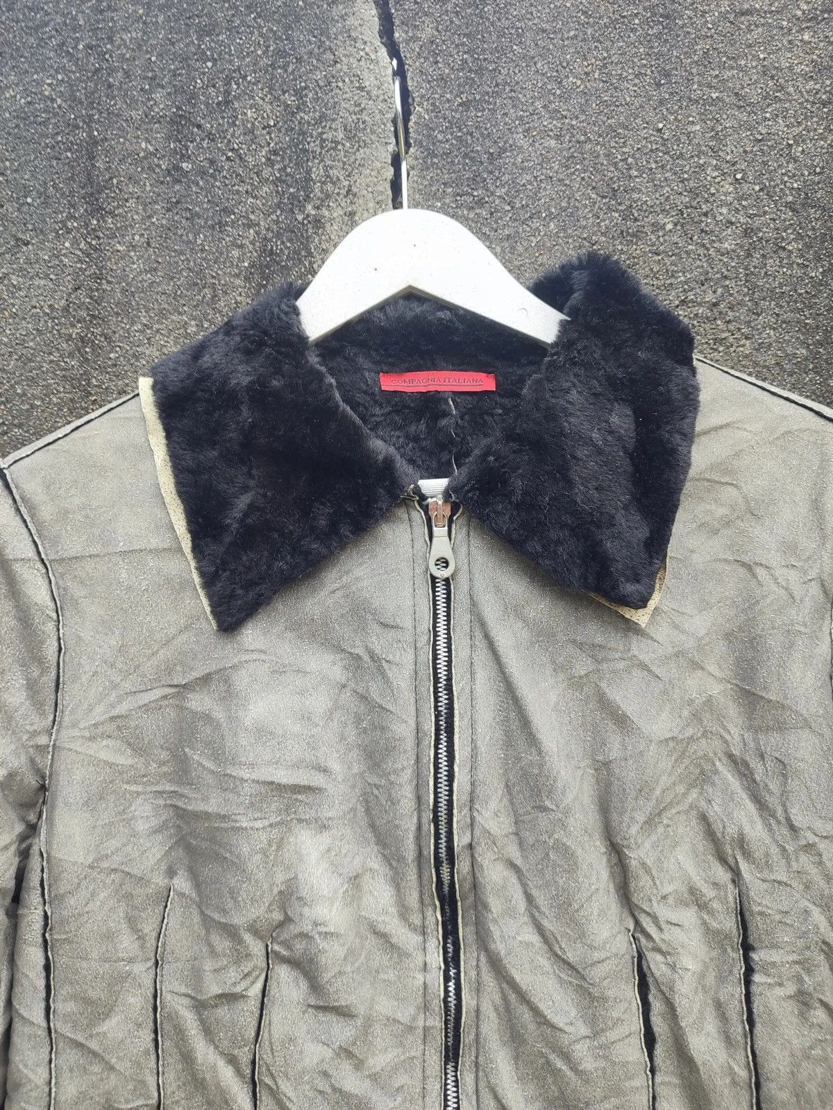 Vintage Vintage Compagnia Italiana Faux Shearling Jacket Size S / US 4 / IT 40 - 2 Thumbnail