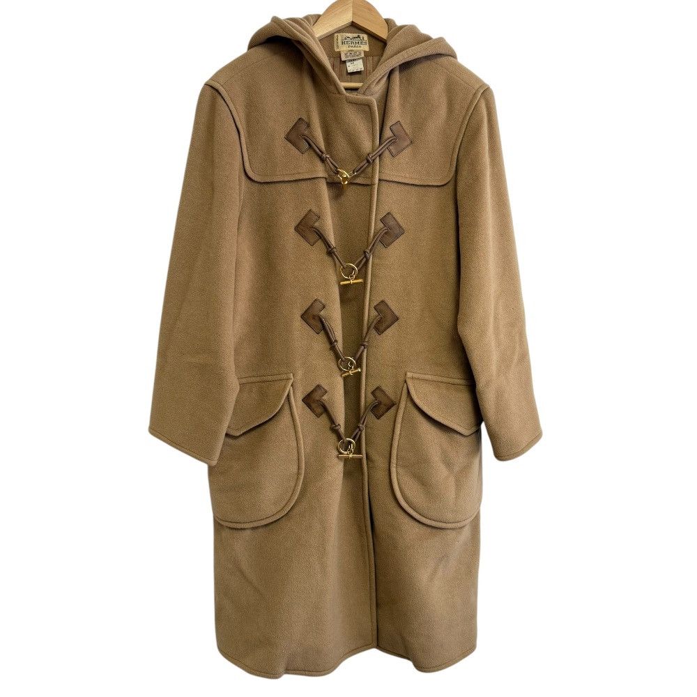 Hermes Hermes Hermes Grenan Duffle Coat Camel Natural Material Outerwear DUTY FREE for USA Size ONE SIZE - 1 Thumbnail