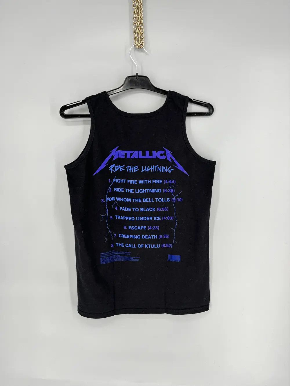 Band Tees Vintage Metallica Ride the Lightning Heavy Metal Rock Tshirt Size US M / EU 48-50 / 2 - 9 Thumbnail