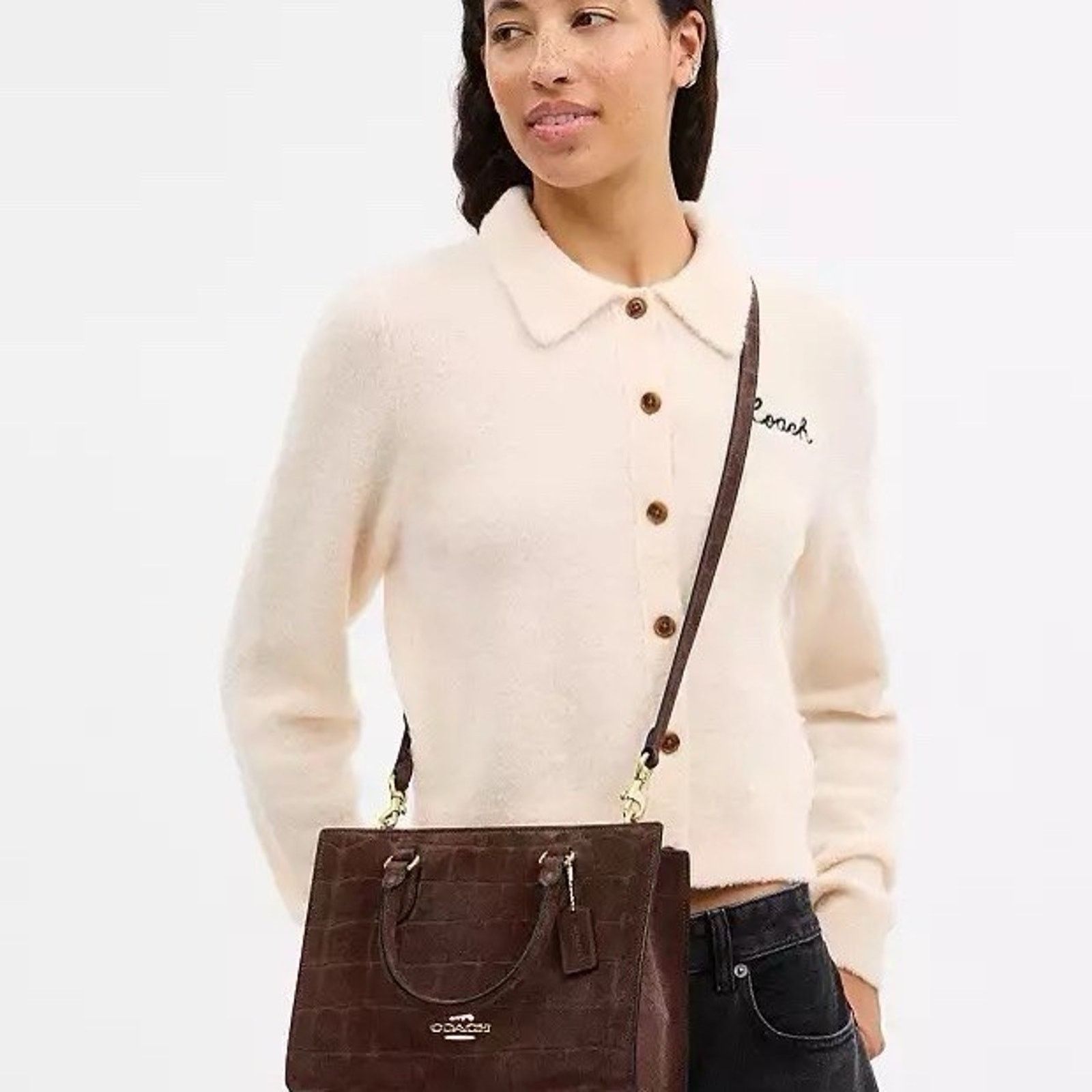 Coach NWT Coach Maggie Small Tote Bag CCC71 Gold/Maple Size ONE SIZE - 10 Thumbnail