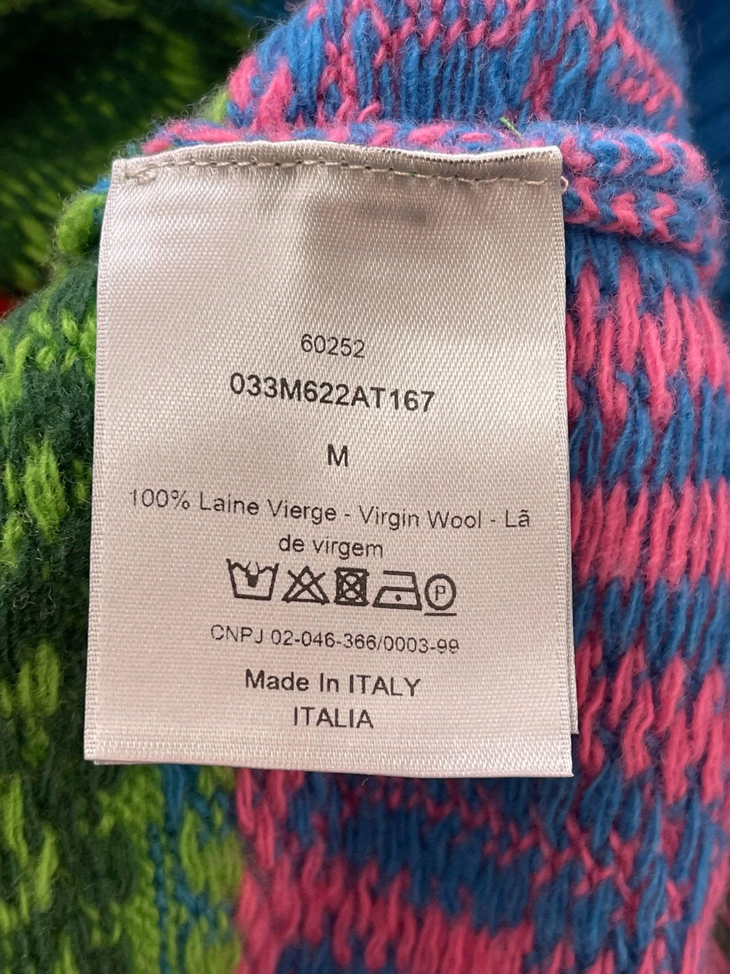Dior Dior Runway Colorful 100% Wool OS Men's M Sweater Size US M / EU 48-50 / 2 - 5 Thumbnail