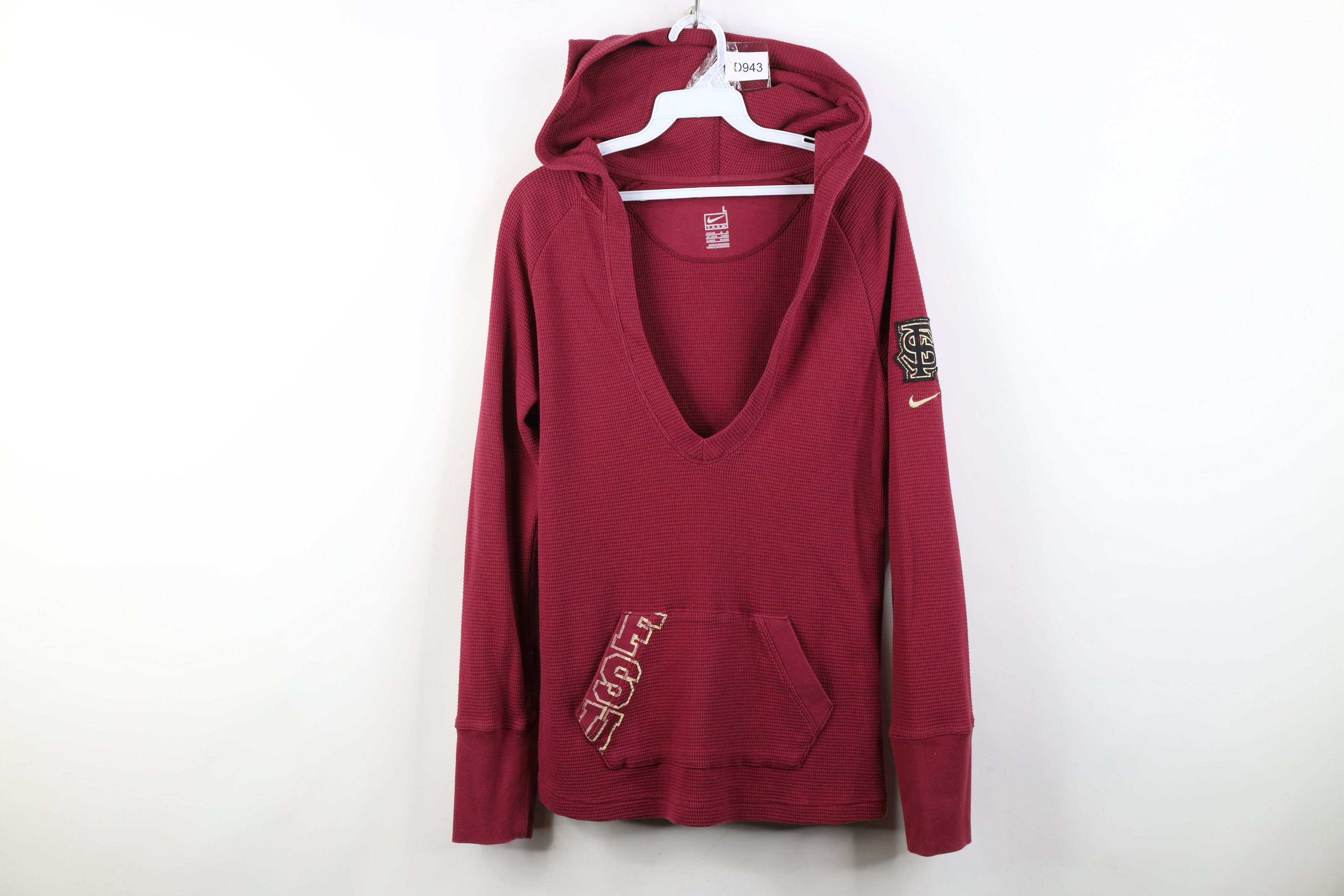 Nike Vintage Nike Florida State University Waffle Knit Hoodie Size L / US 10 / IT 46 - 1 Thumbnail